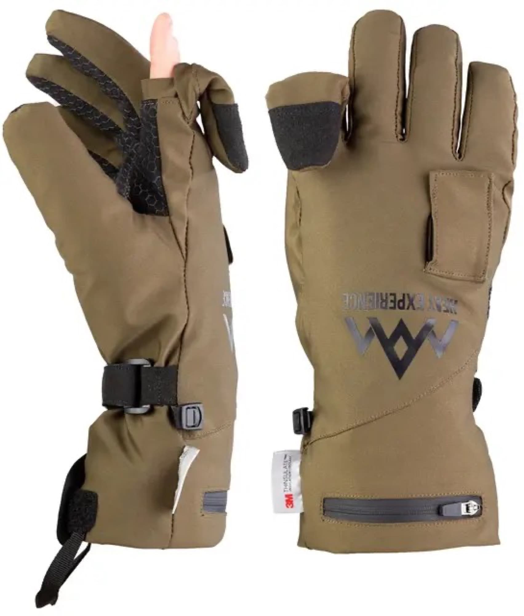 A pair of hunting gloves