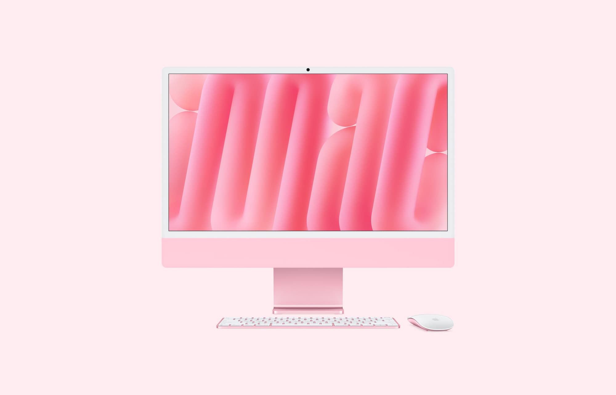 iMac in pink