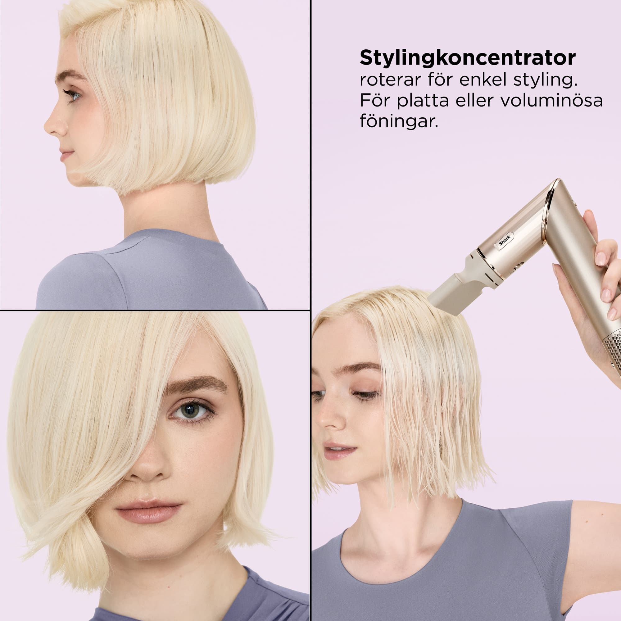 The styling concentrator for a smooth blow-dry