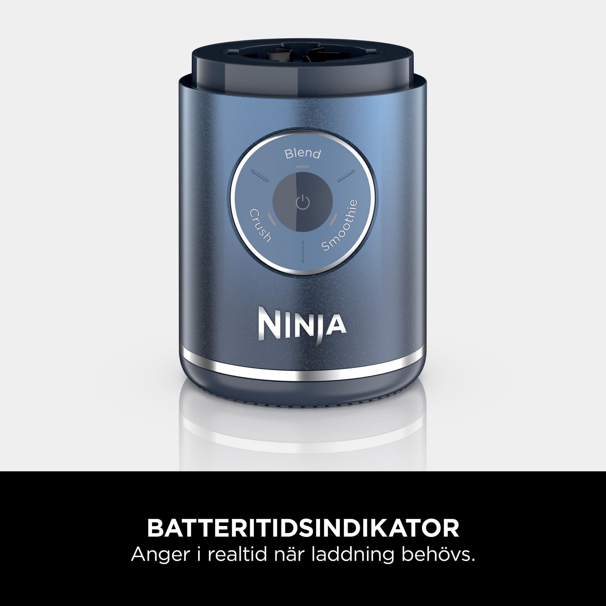 Motor base with battery indicator