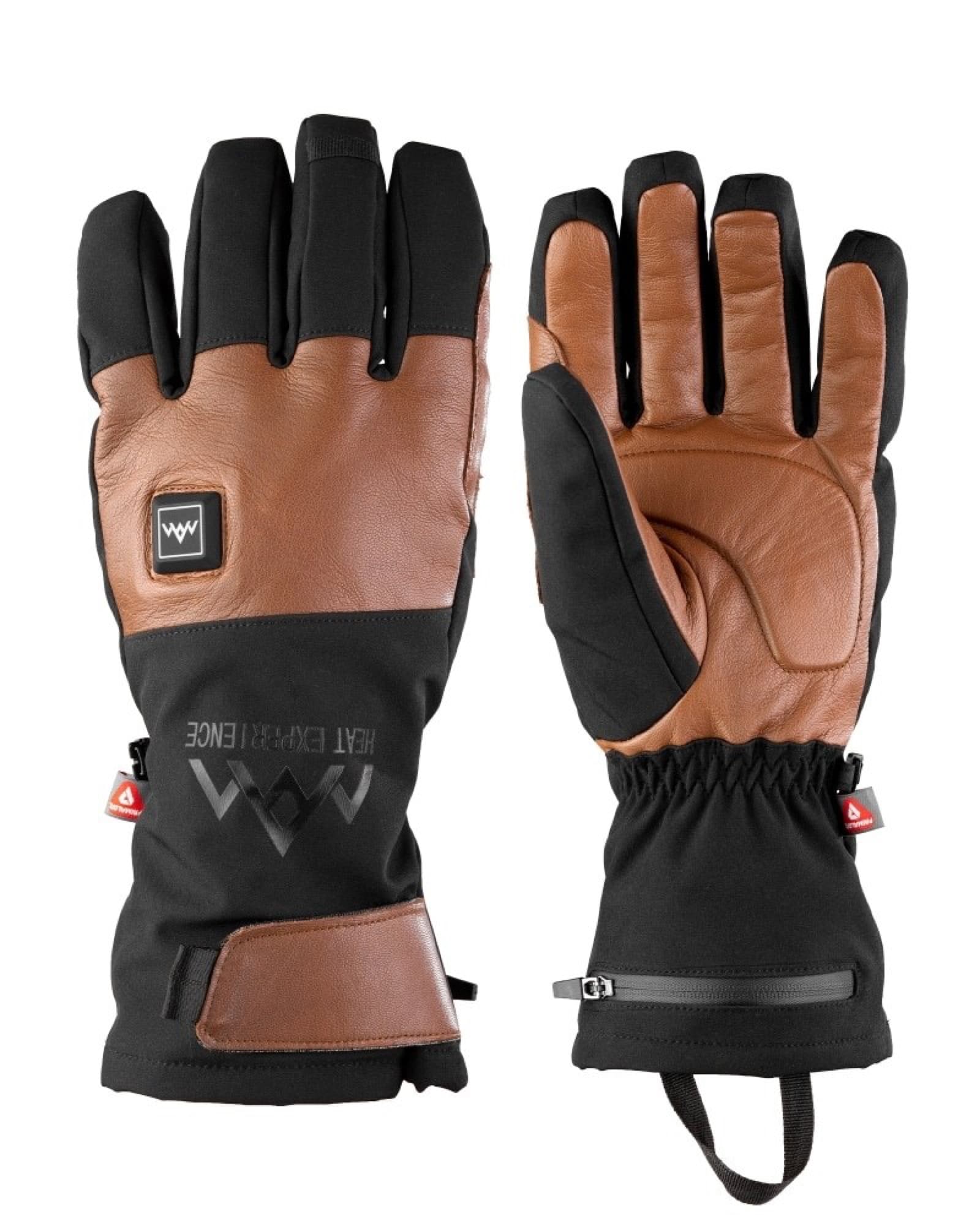 A pair of heated gloves