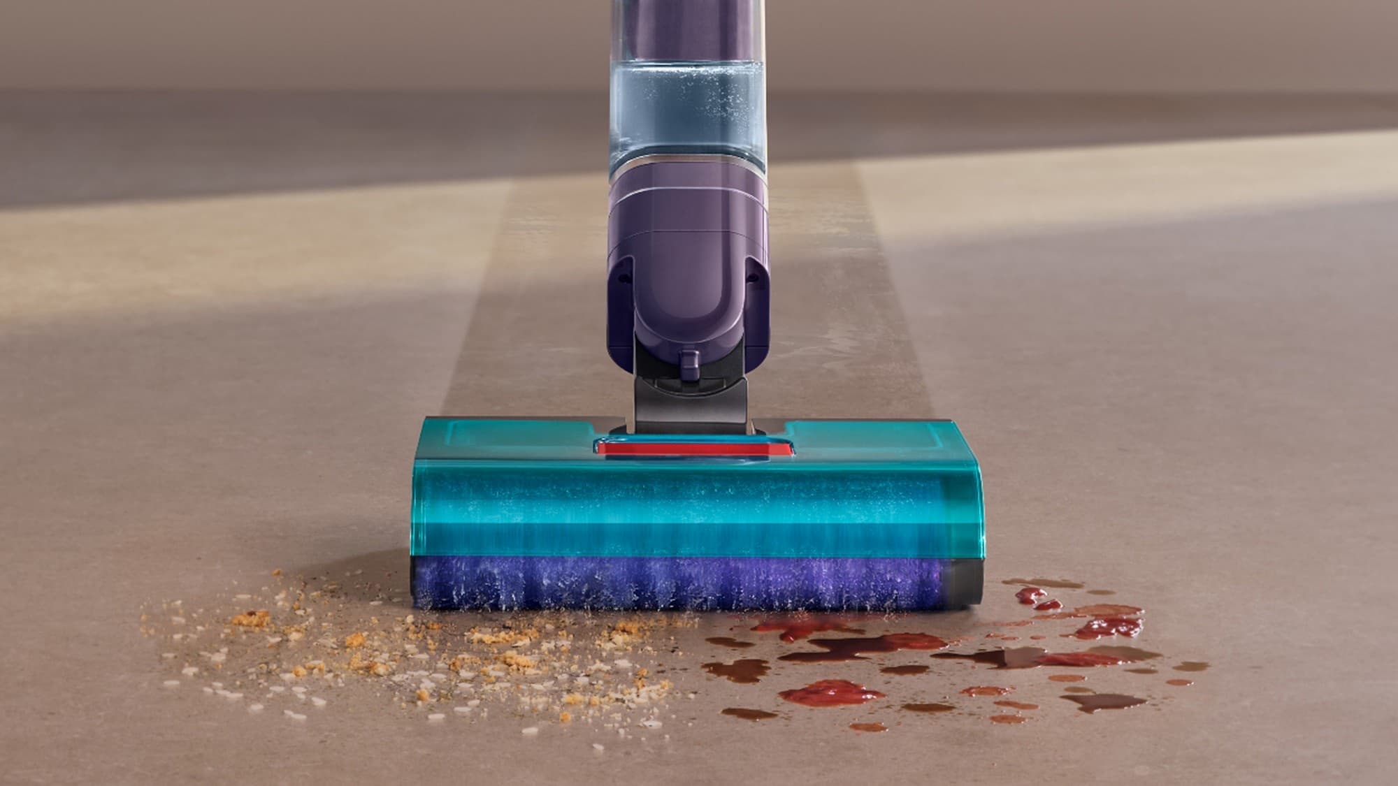 Spills and crumbs picked up together
