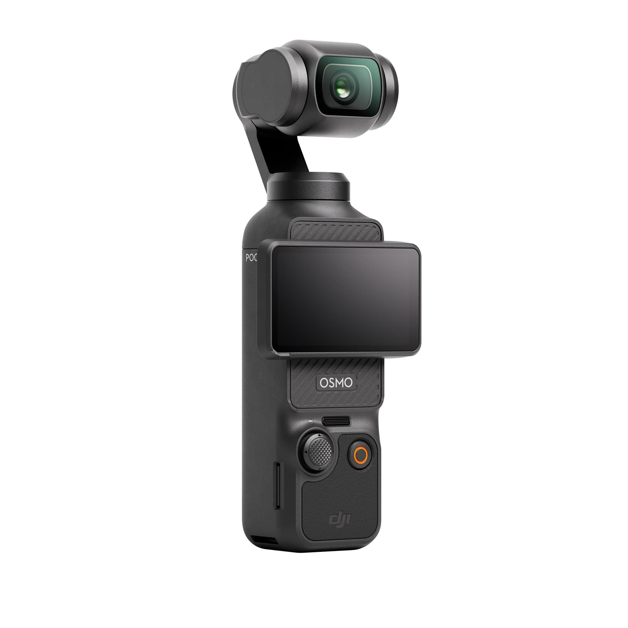 Osmo Pocket 3 with the screen turned for landscape video