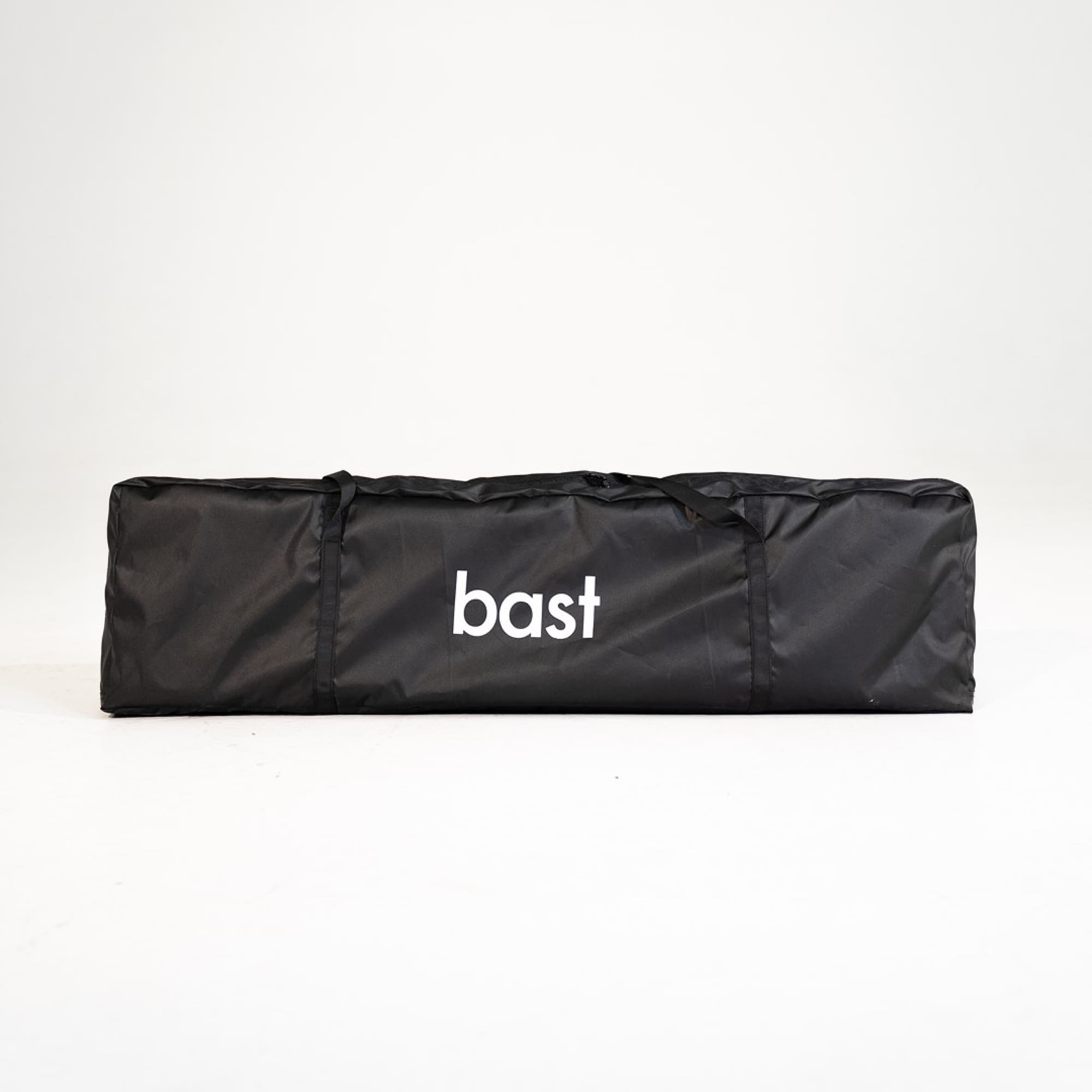 The bench packed in its carry bag