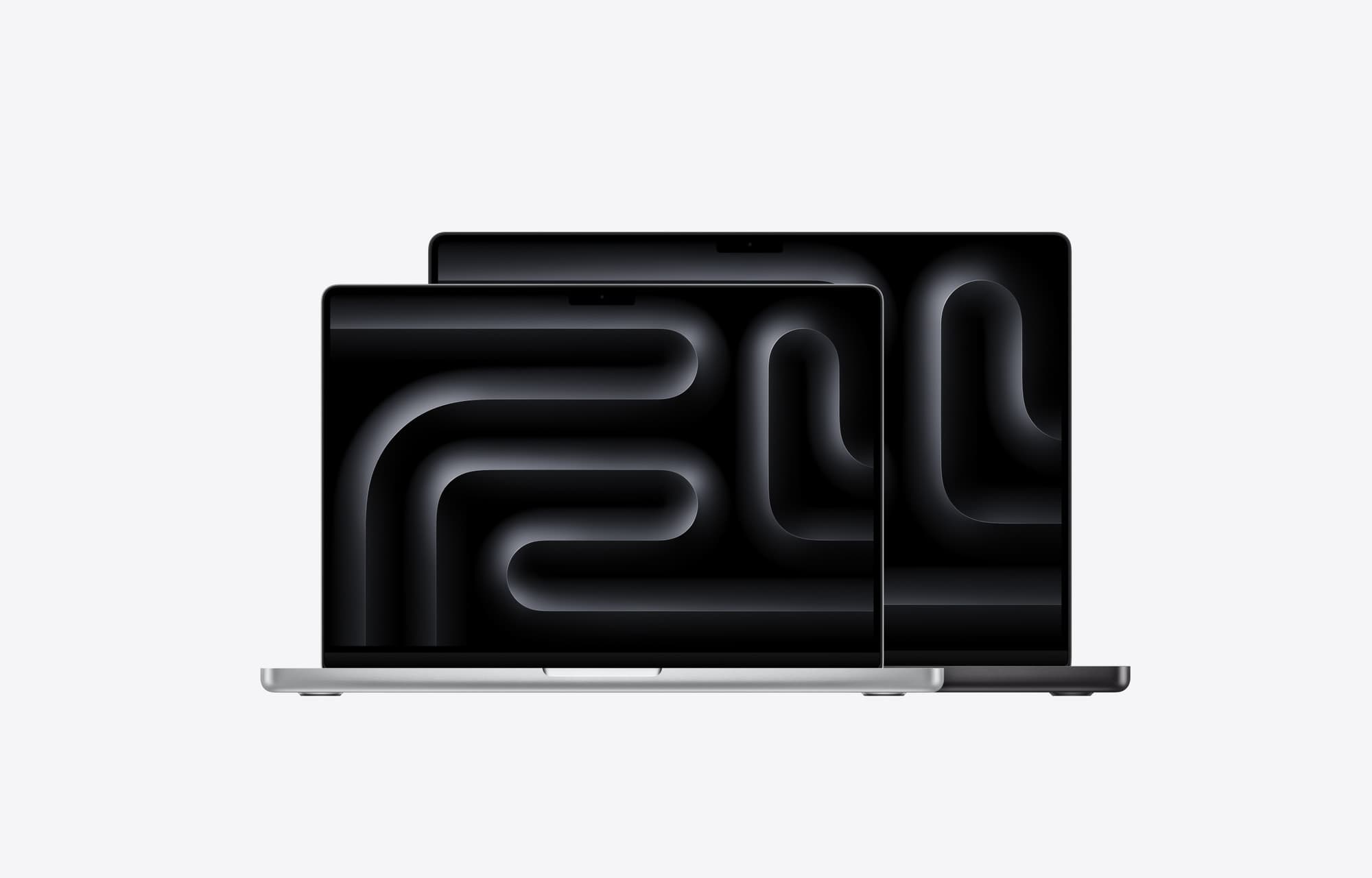 MacBook Pro 14 and 16-inch side by side