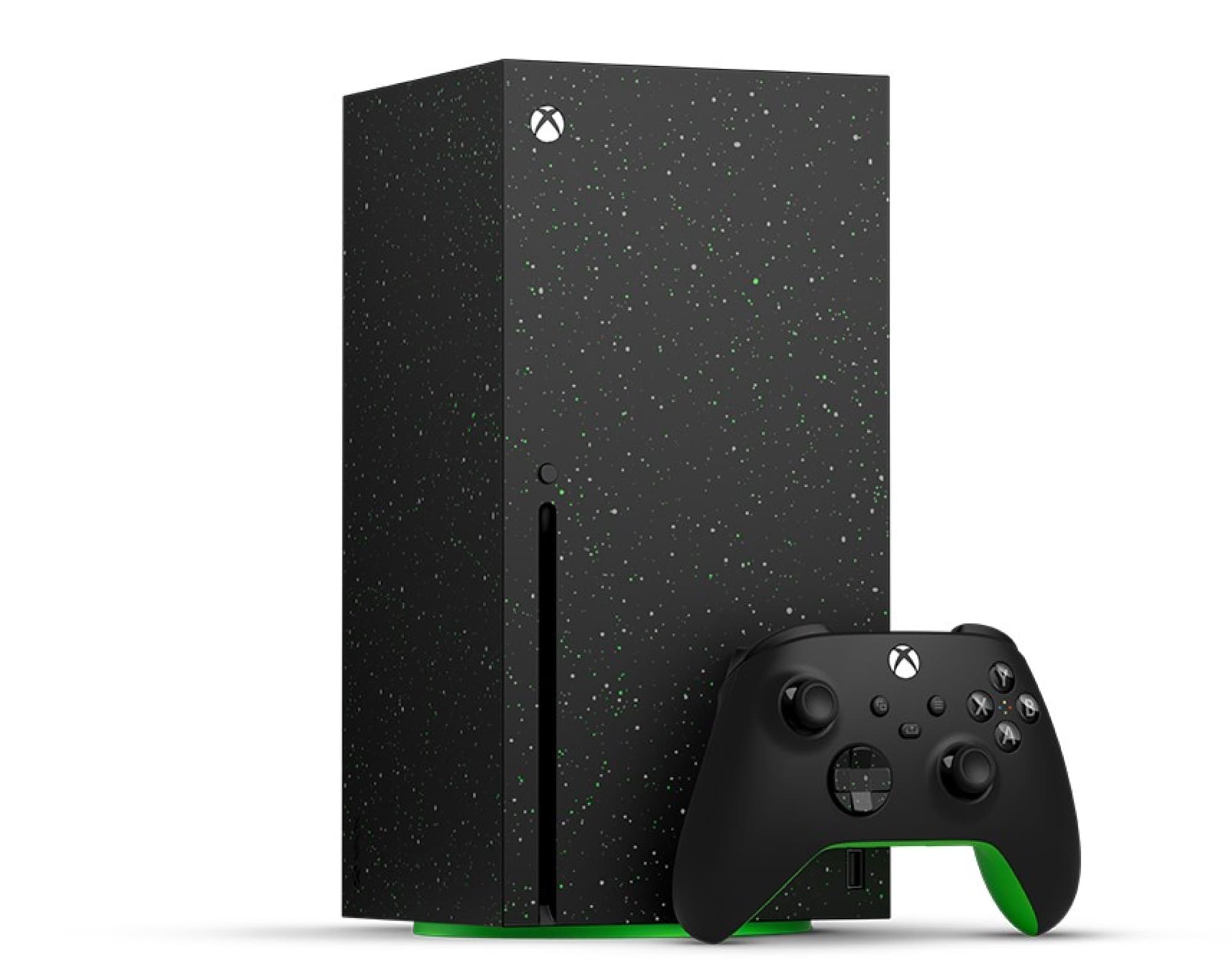 Xbox Series X 2 TB Galaxy Black with controller