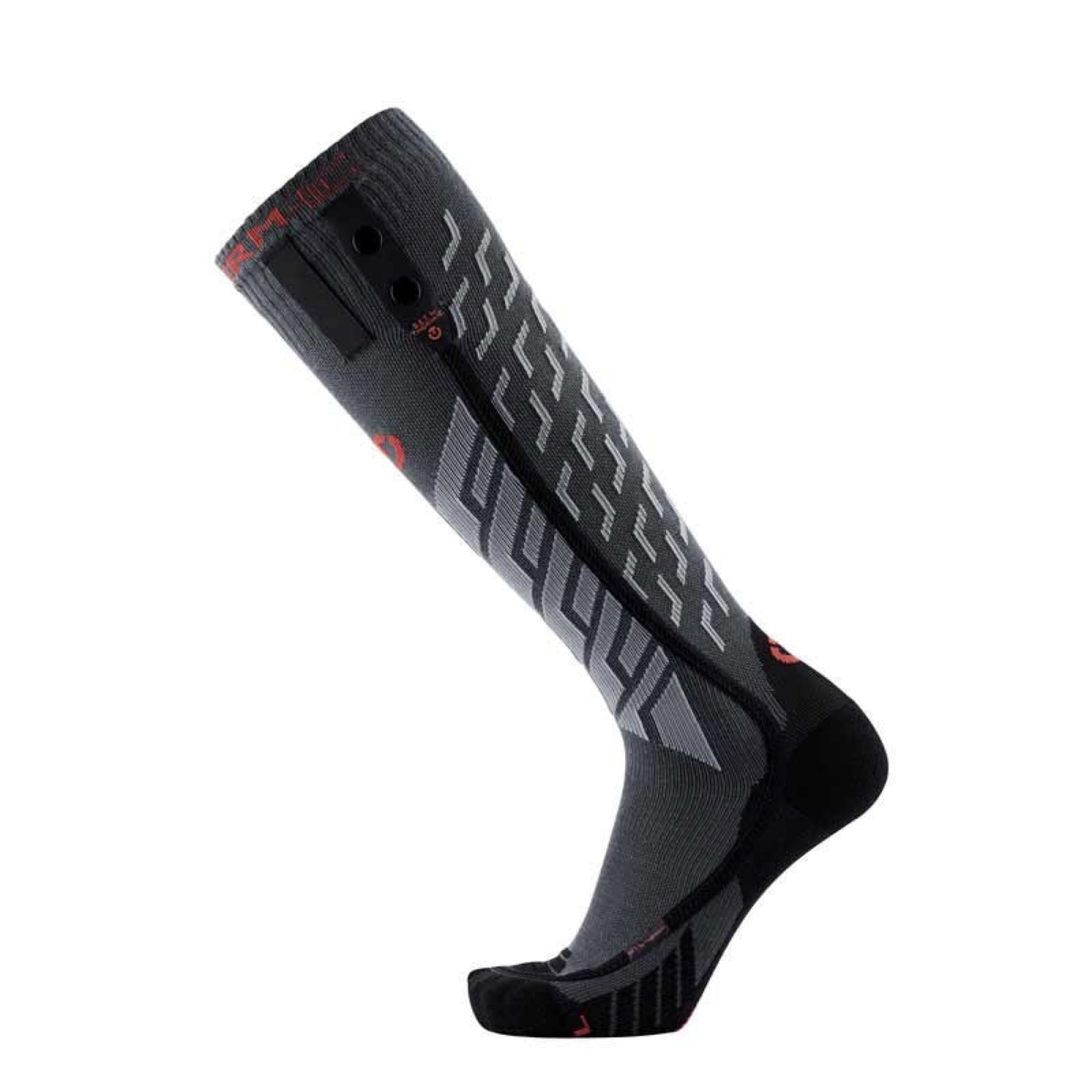 The heated sock from the side