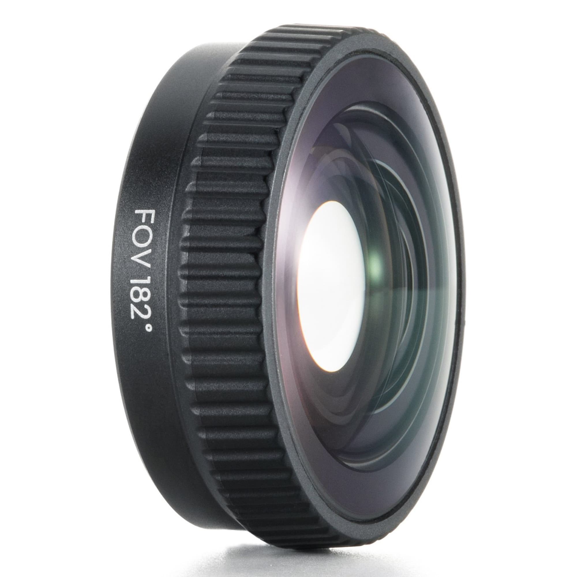 The lens from the side