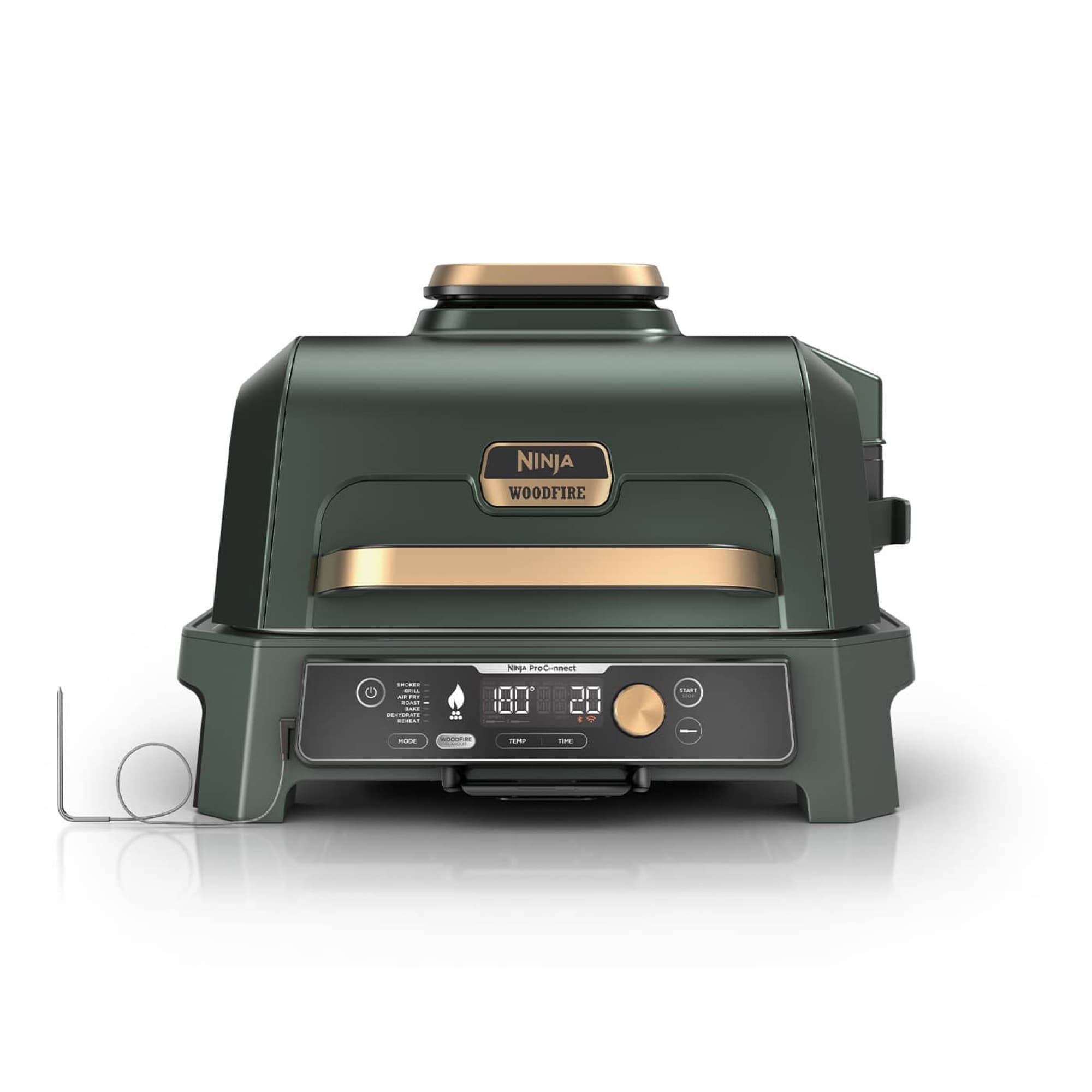 The grill in green and gold