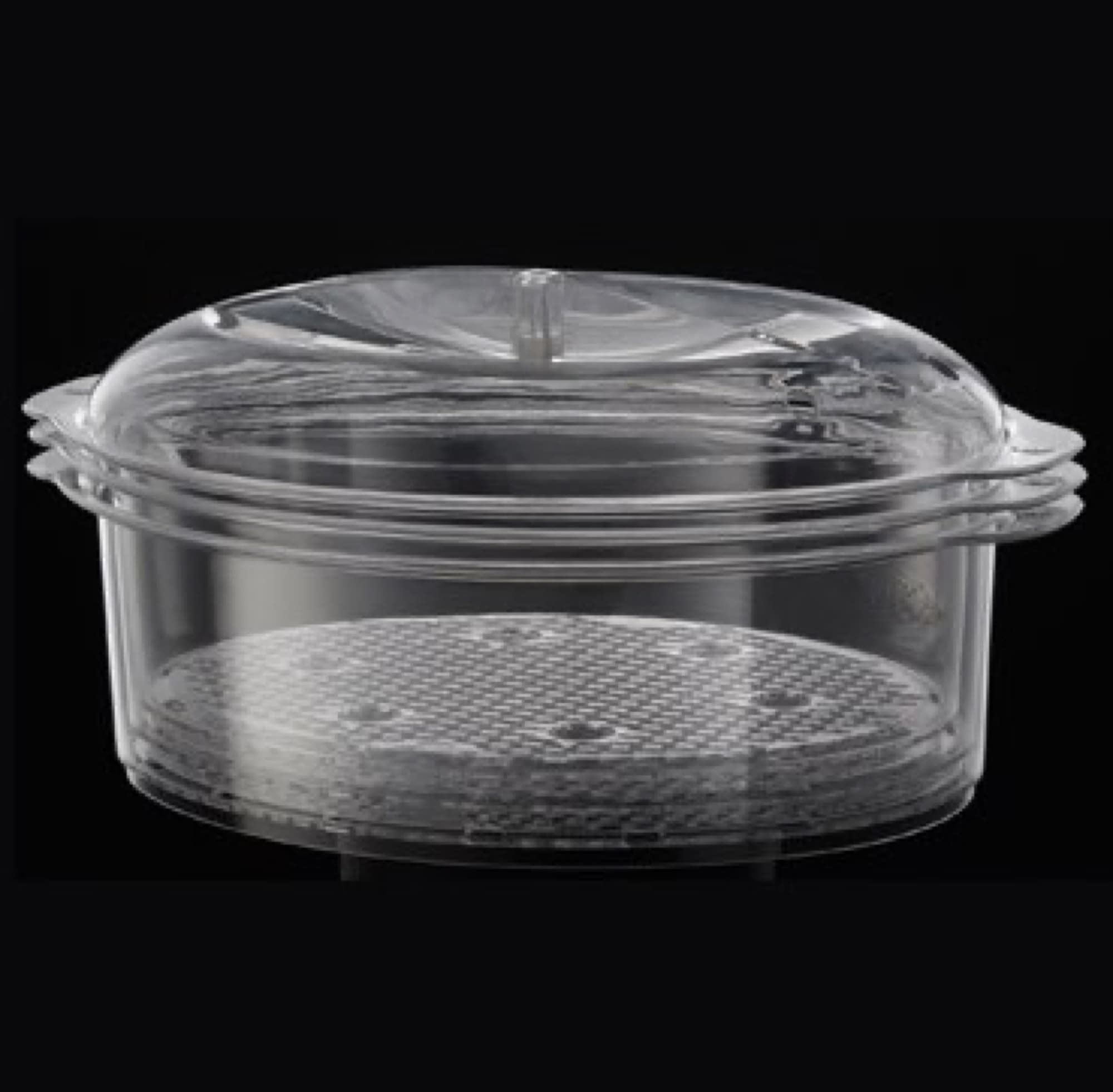 Steaming basket with lid