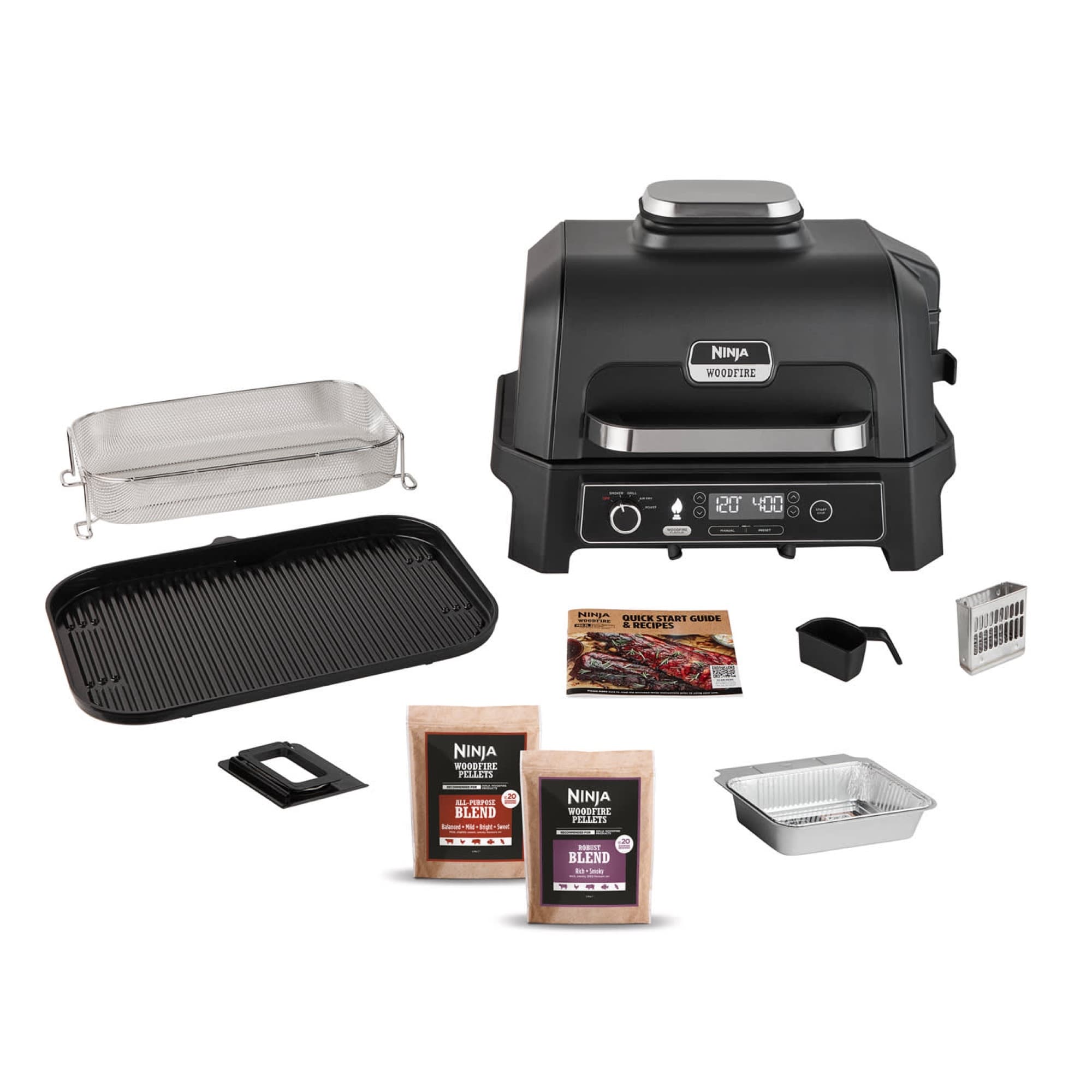 The grill with everything in the box