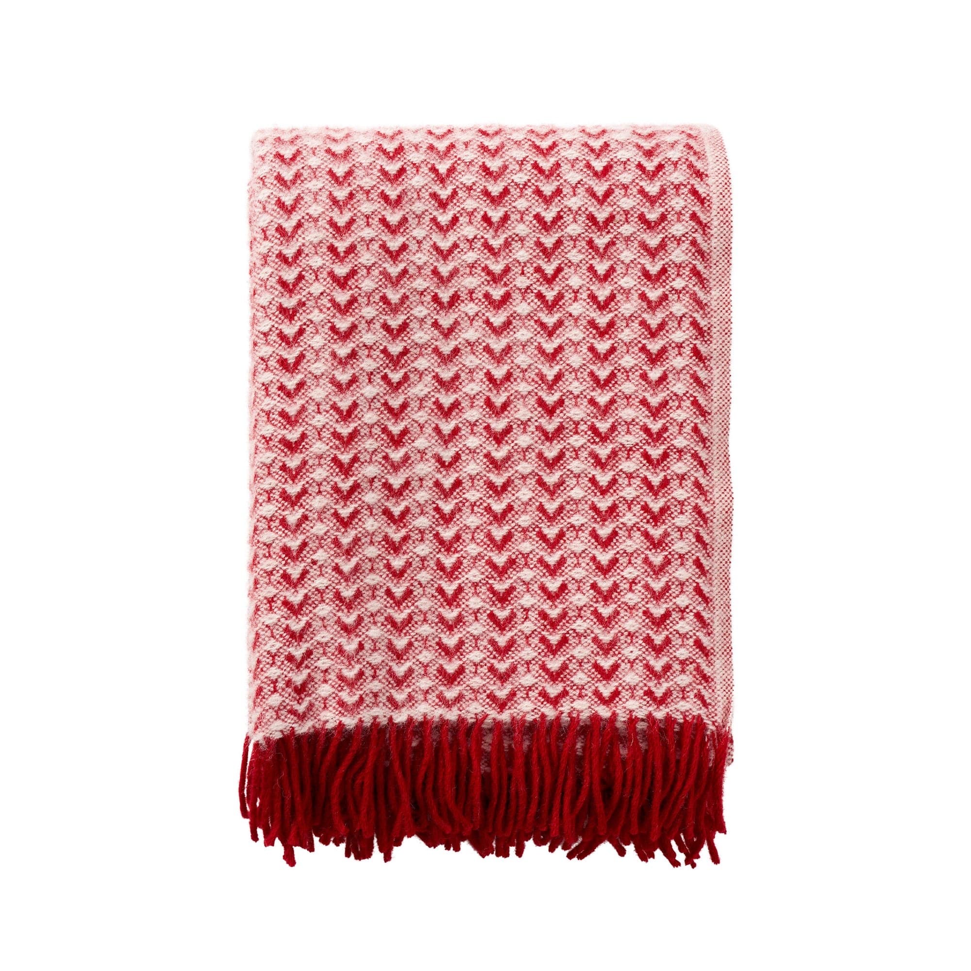 Ilse throw 130 × 200 cm in Red/white