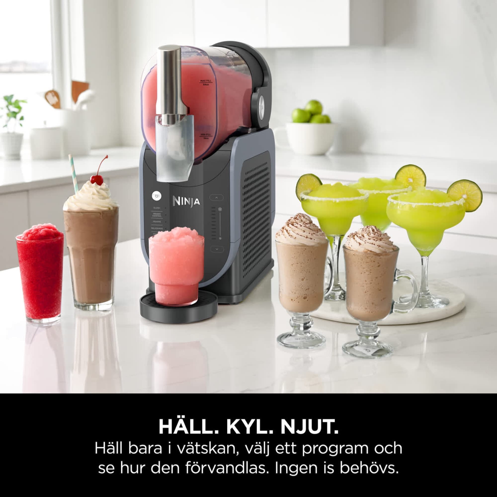 SLUSHi with slush, milkshake and frappé