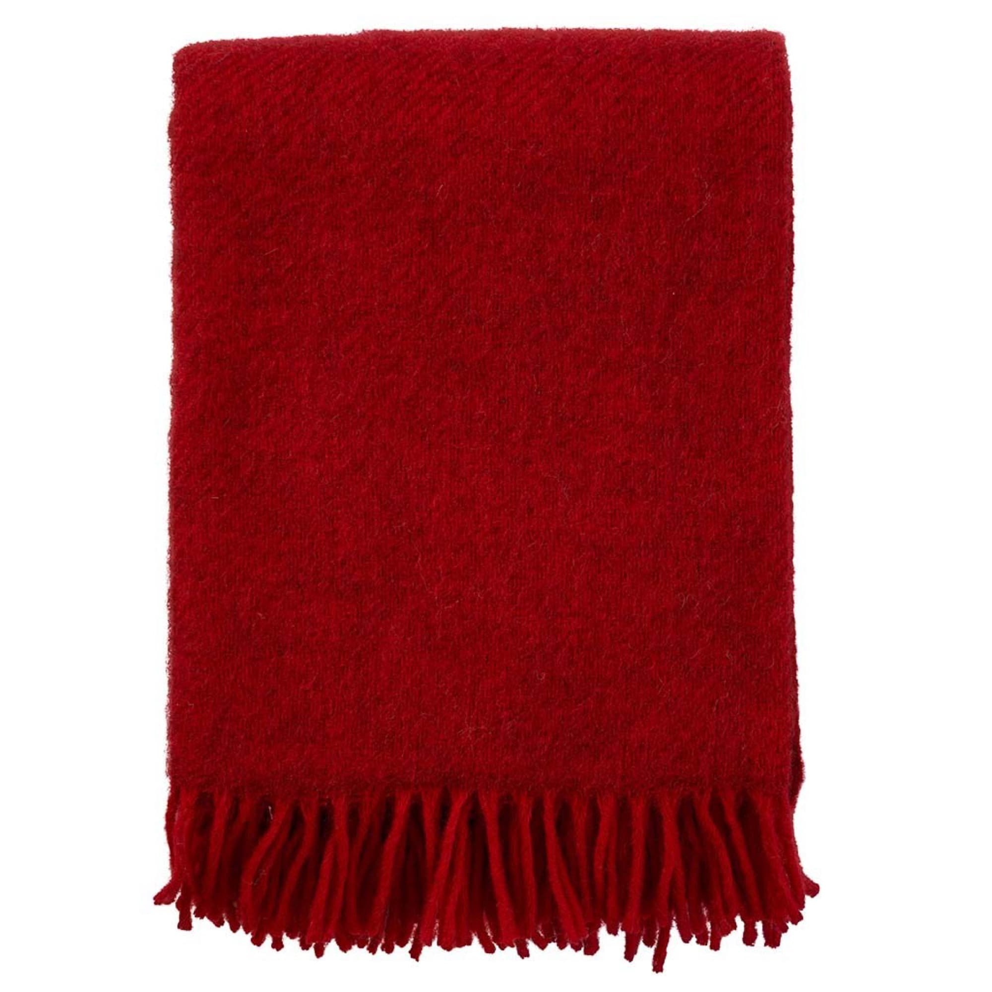 Gotland throw 130 × 200 cm in Röd