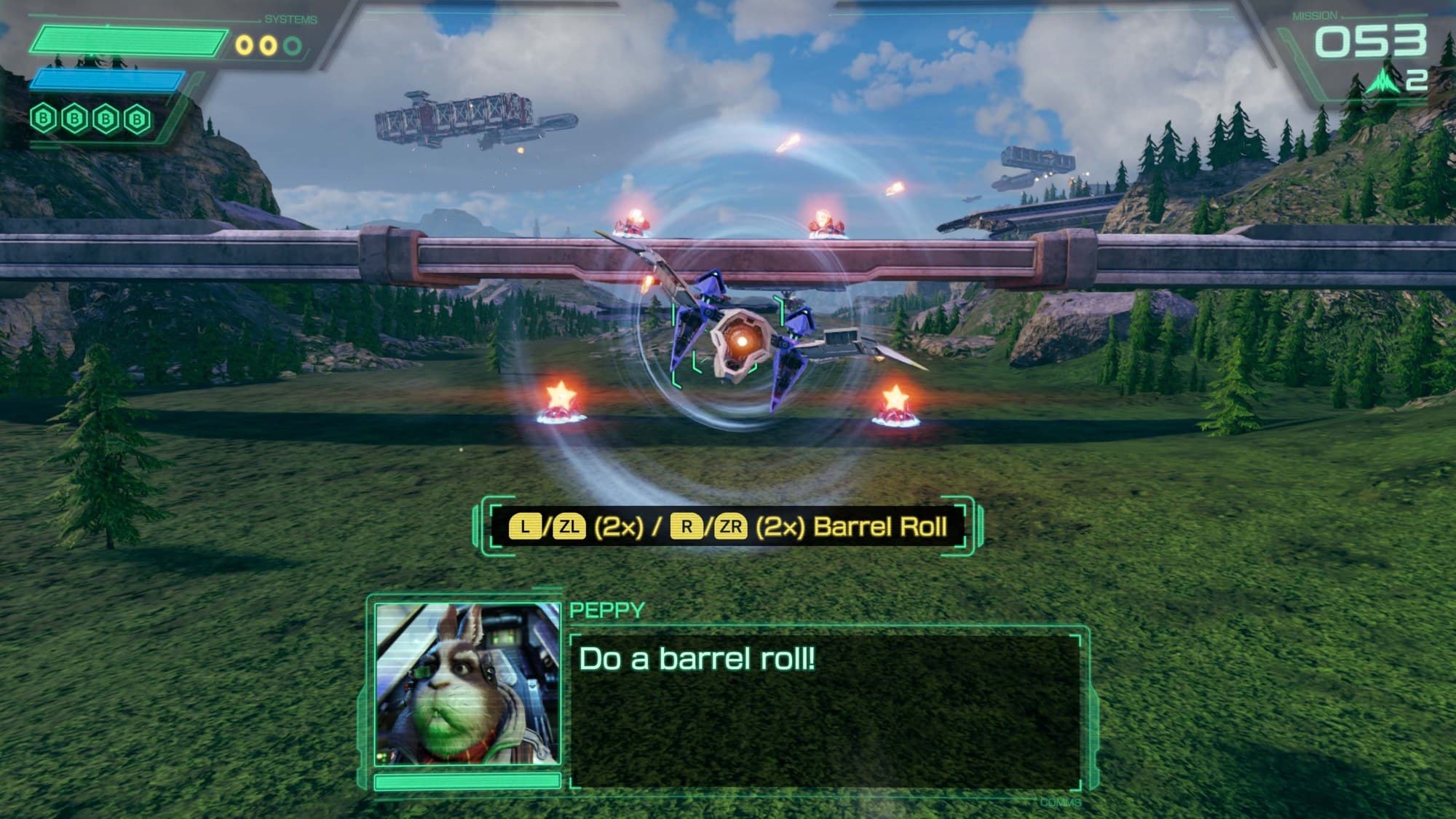 Screenshot from Star Fox