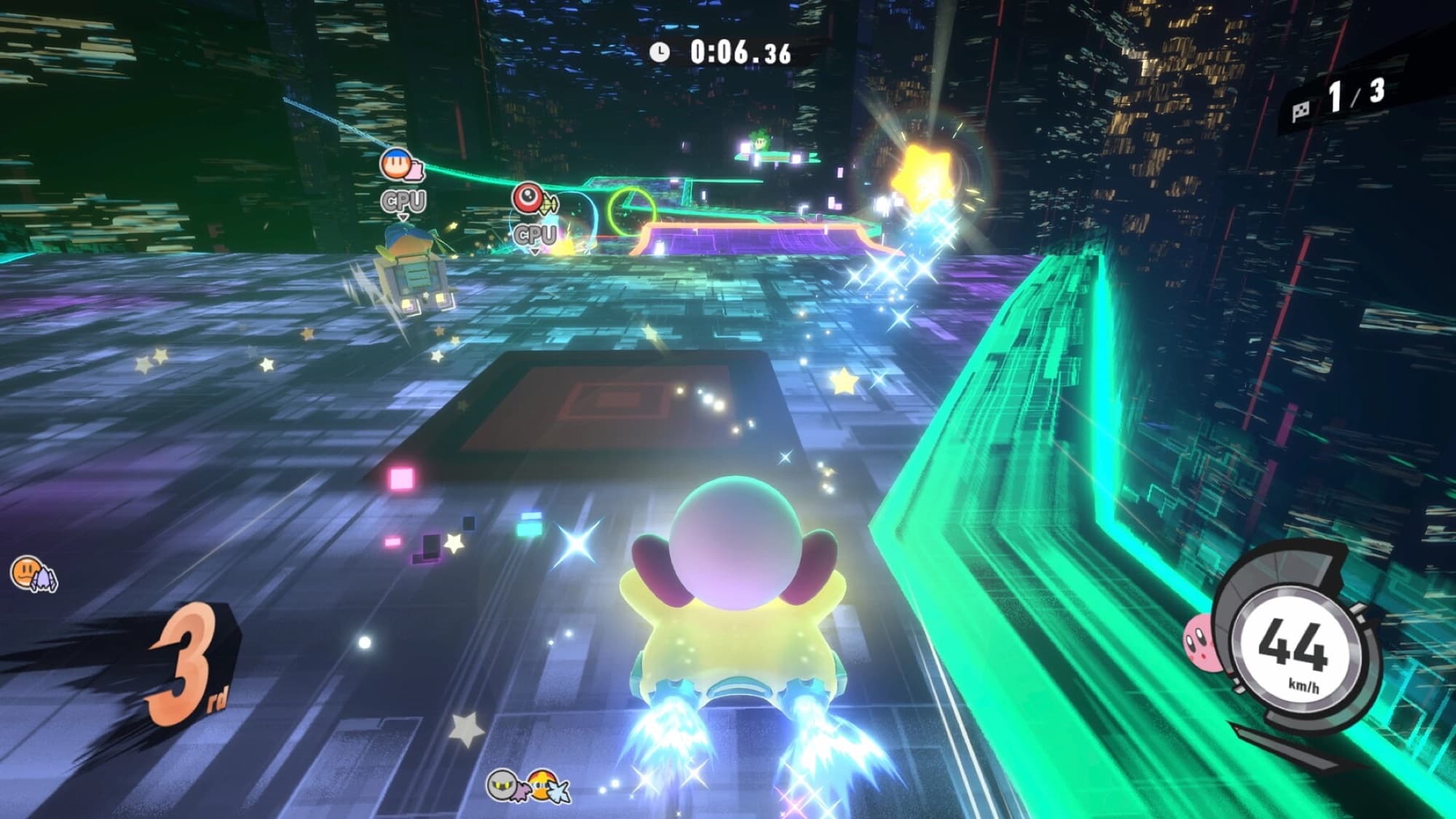 Screenshot from Kirby Air Riders