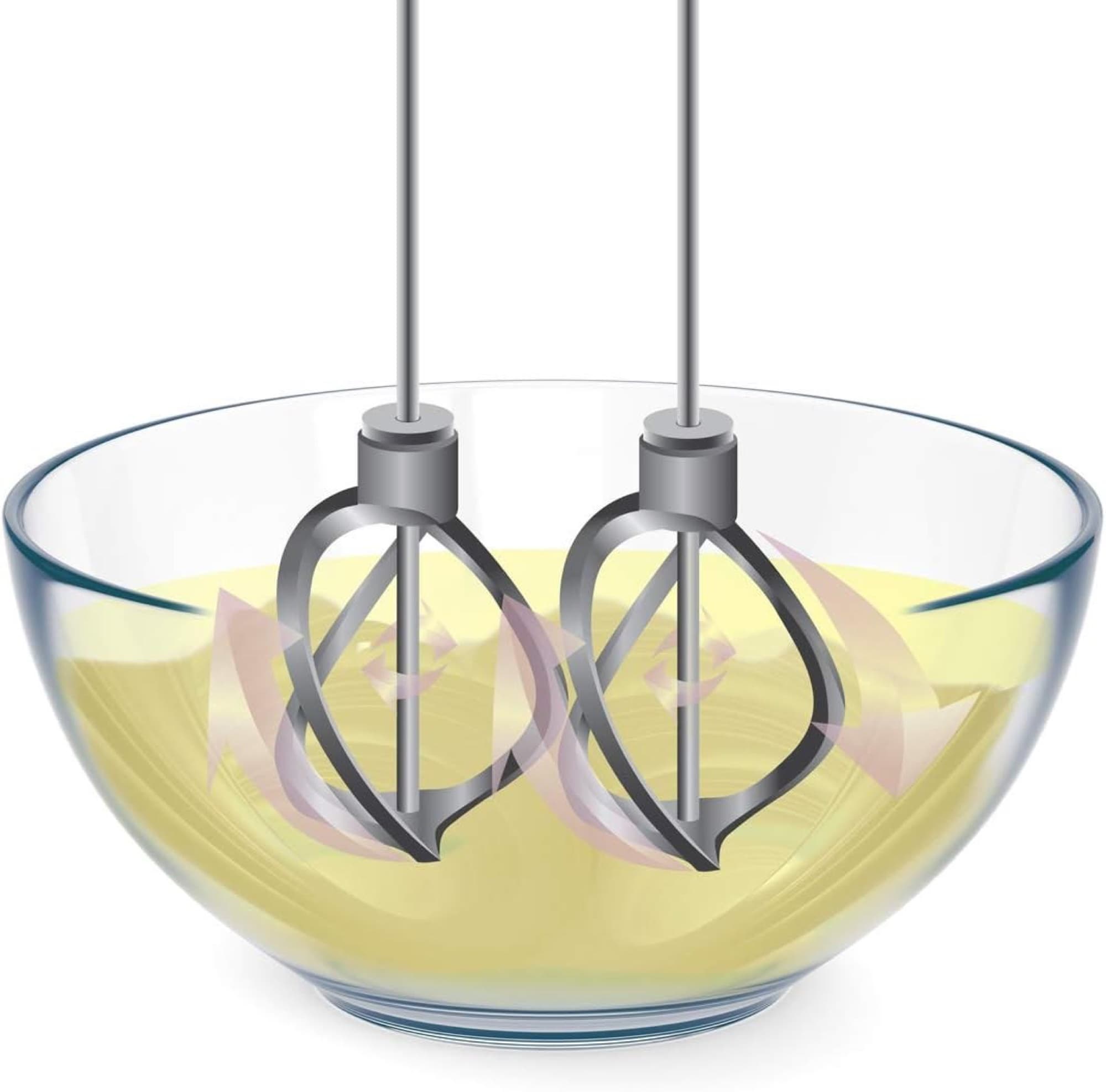 Mixing in a glass bowl