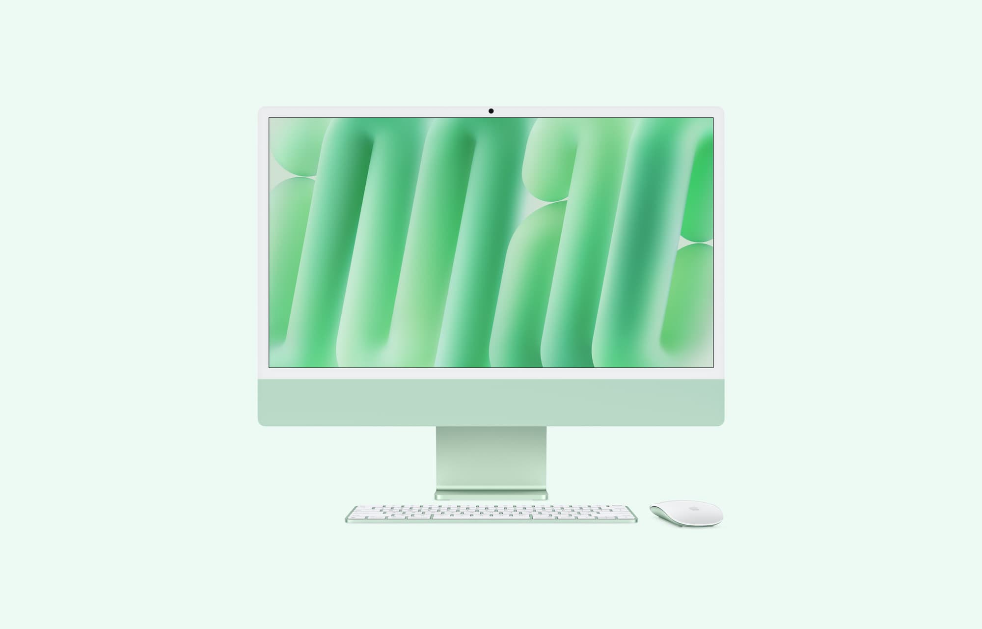 iMac in green