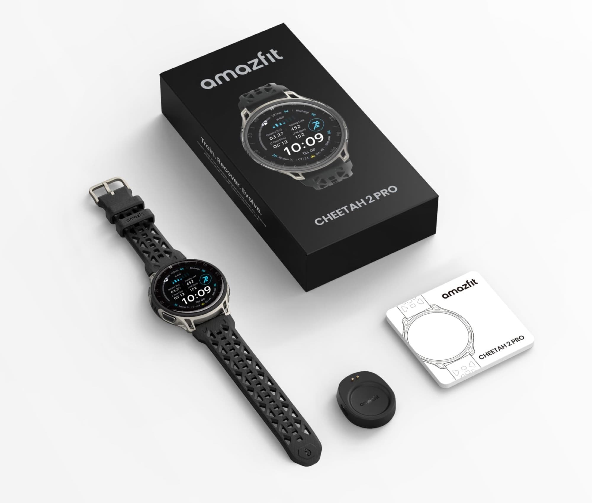 In the box: watch, charging head and packaging