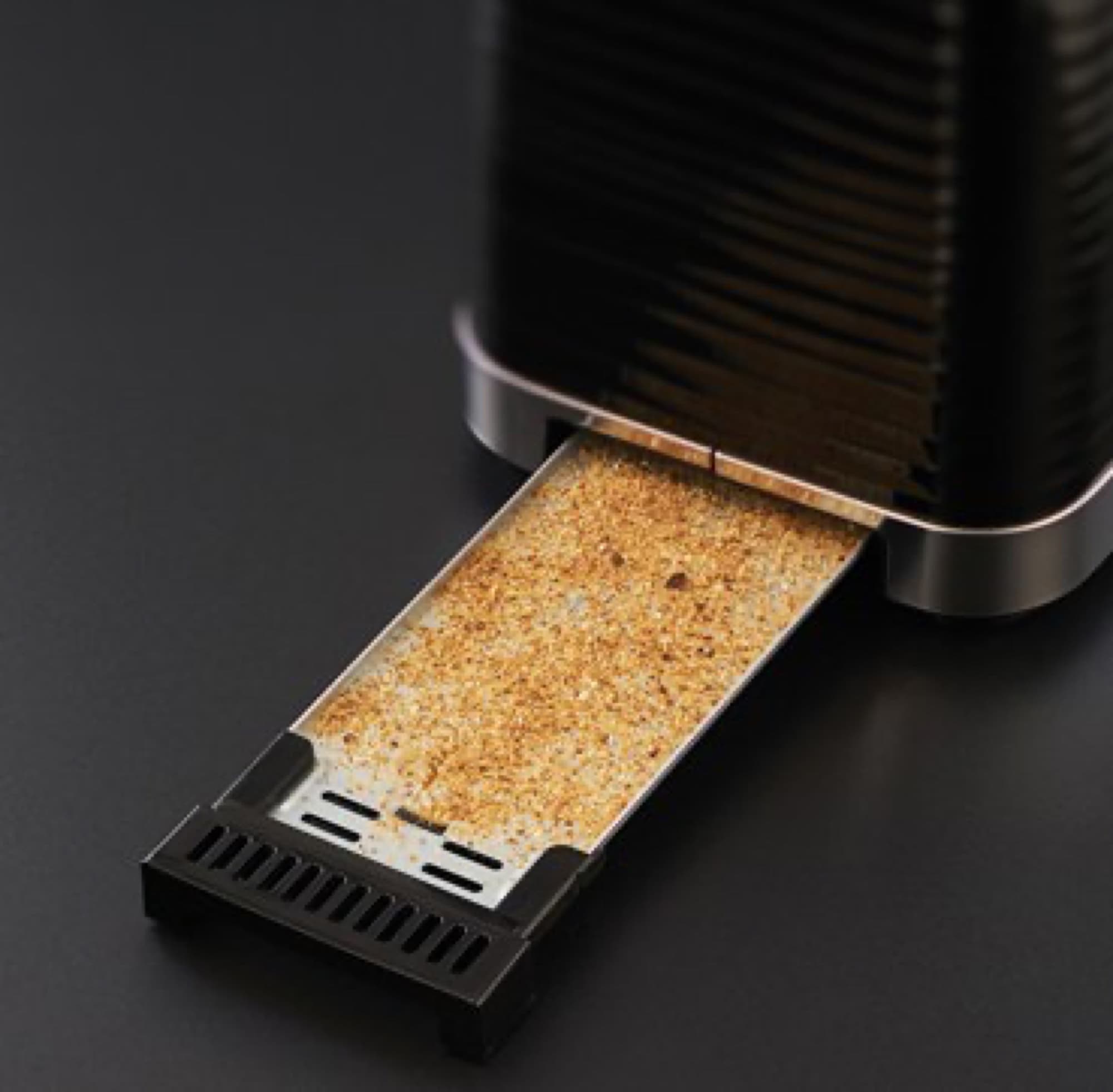 Removable crumb tray