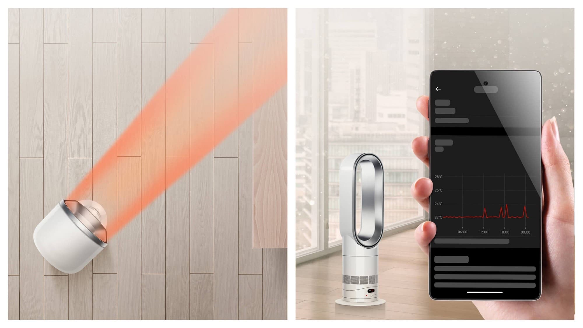 Heat and control in the app