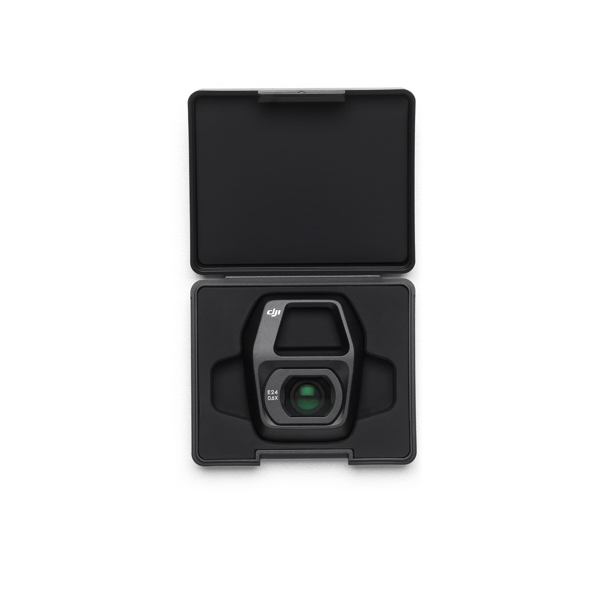 The wide-angle lens in the case from above