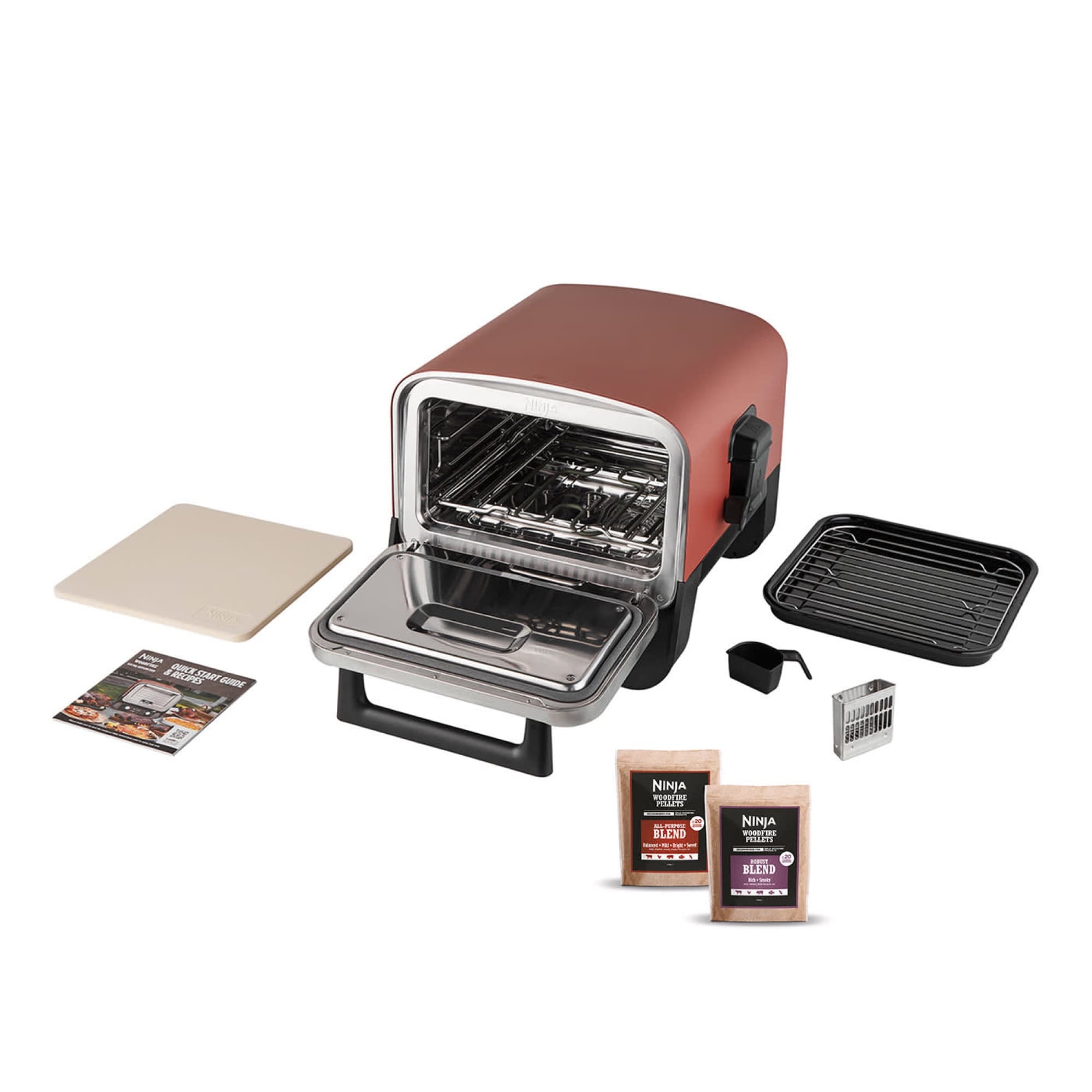 The oven with everything in the box