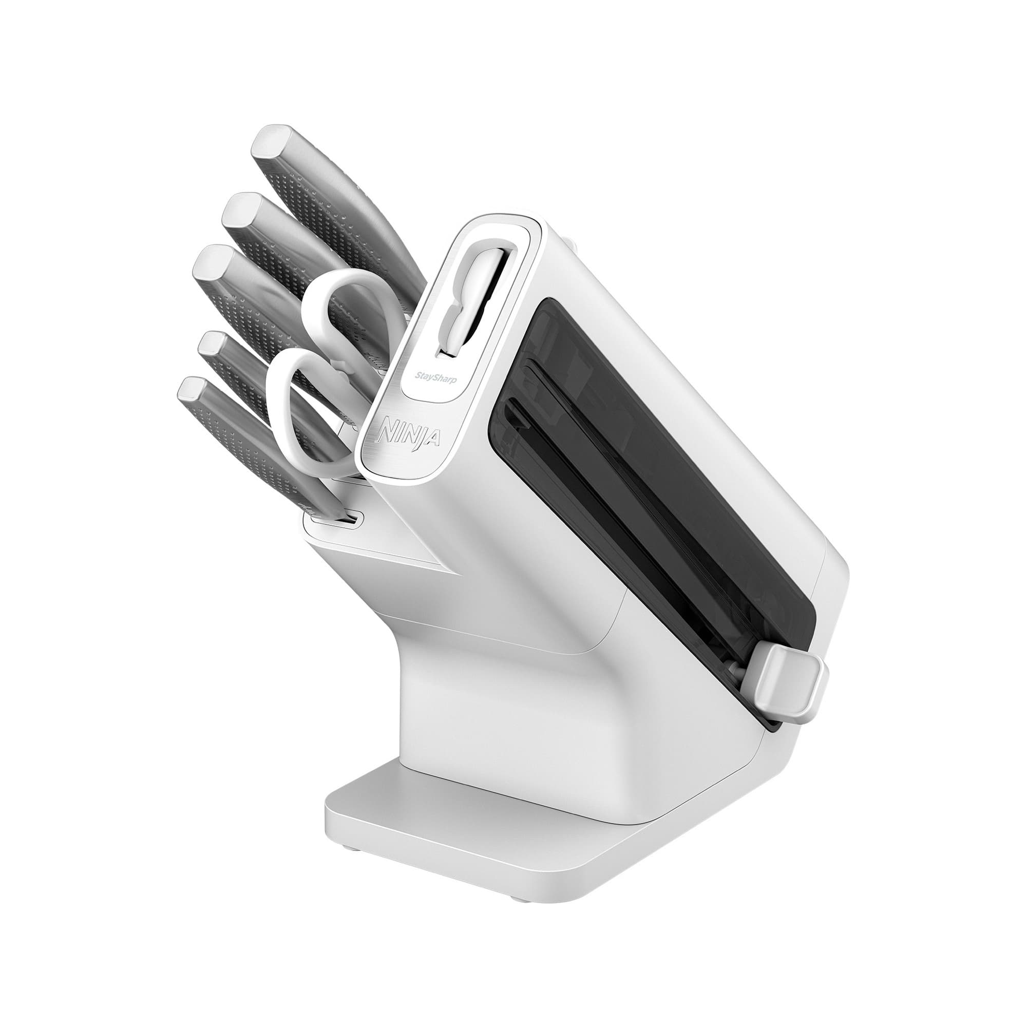 Ninja StaySharp knife block in white