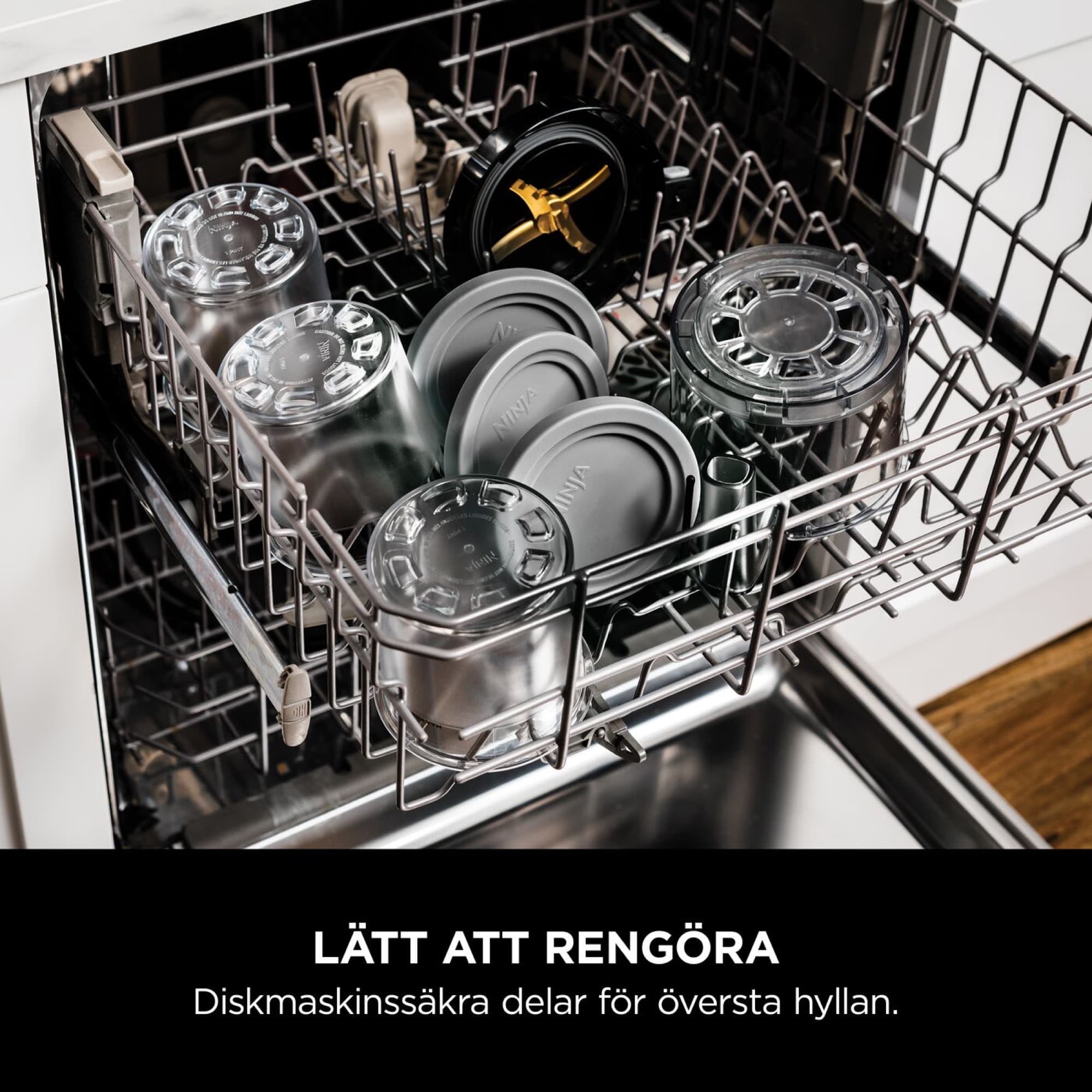 Tubs and lids in the dishwasher