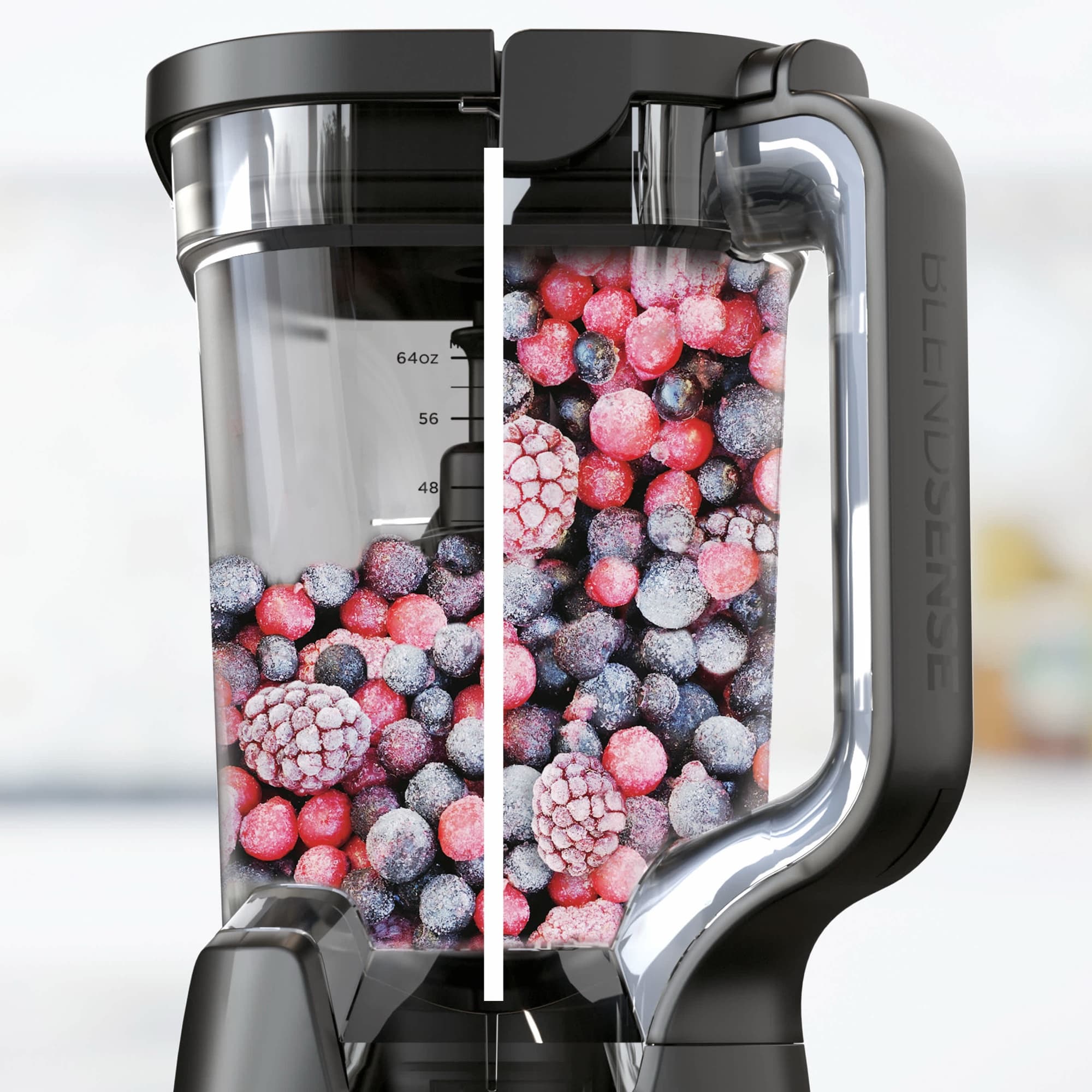 Frozen fruit in the jug, BlendSense senses the amount