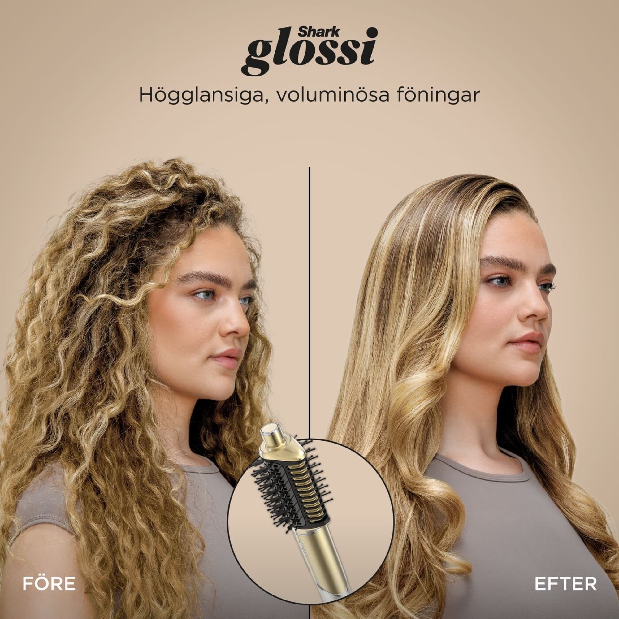 Glossi gives a full blow-dry