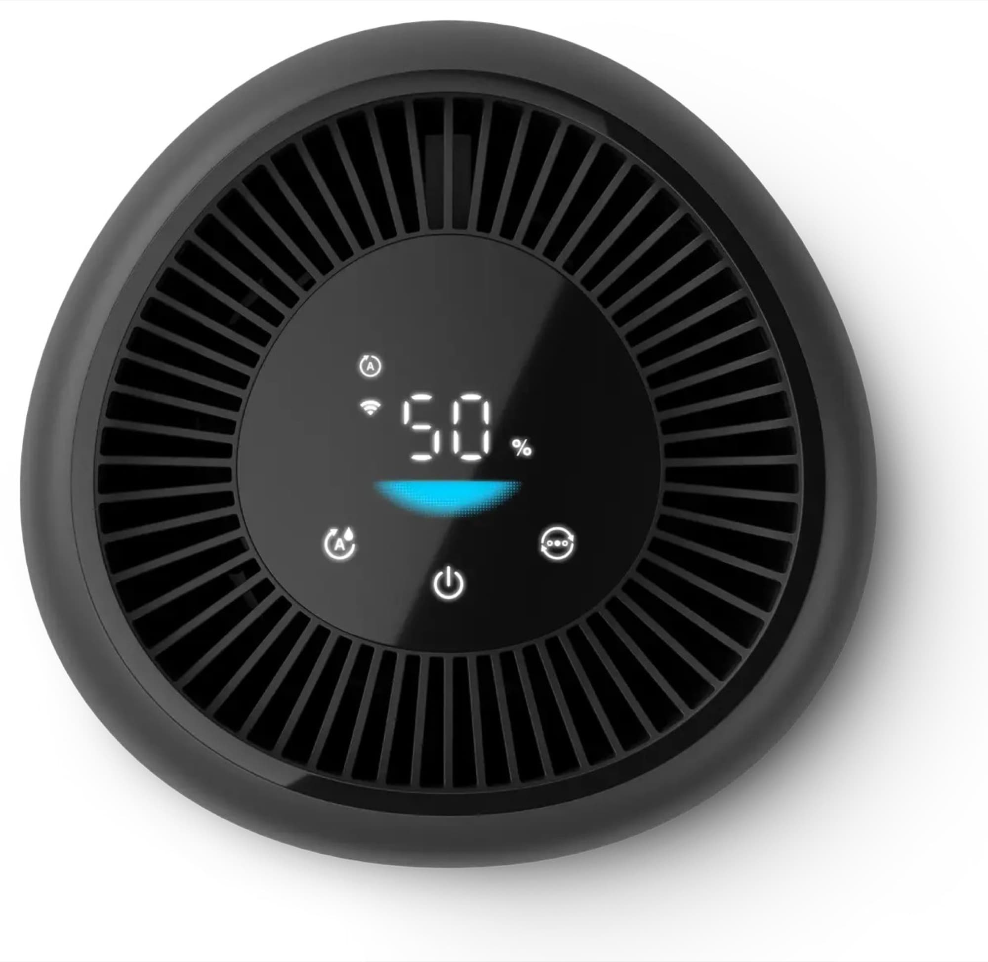 The top with touch panel and humidity reading