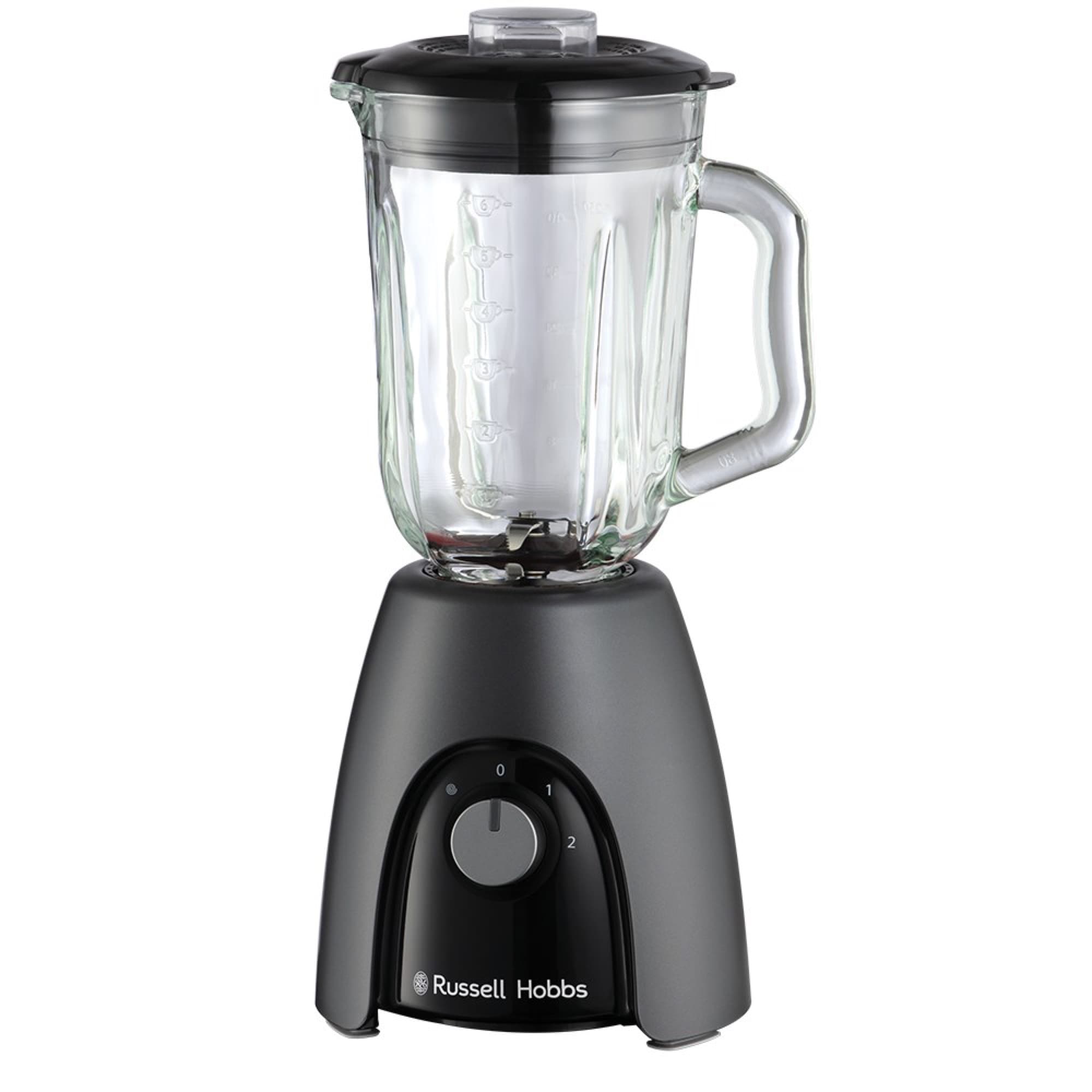 The blender with an empty glass jug
