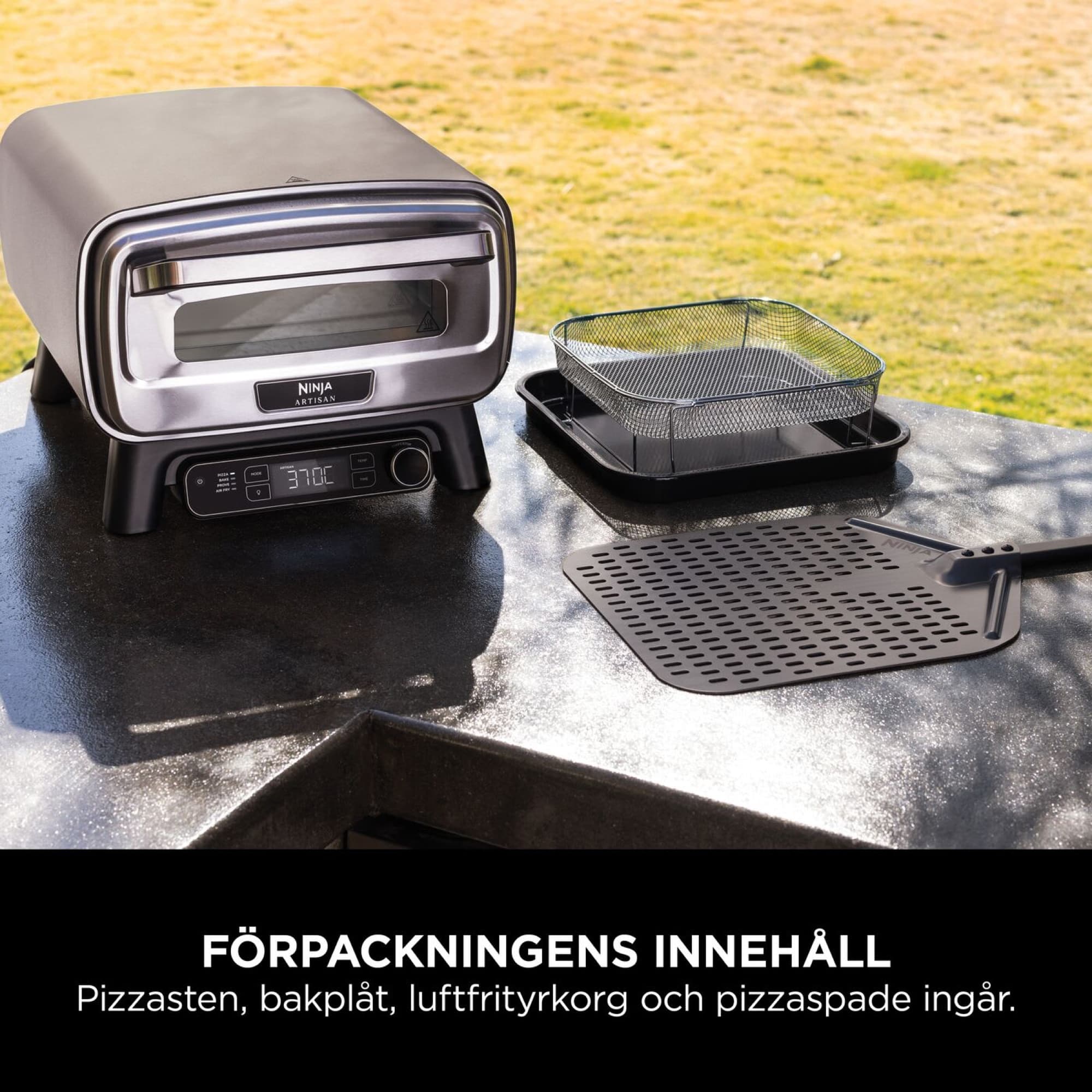 The pizza oven with everything included