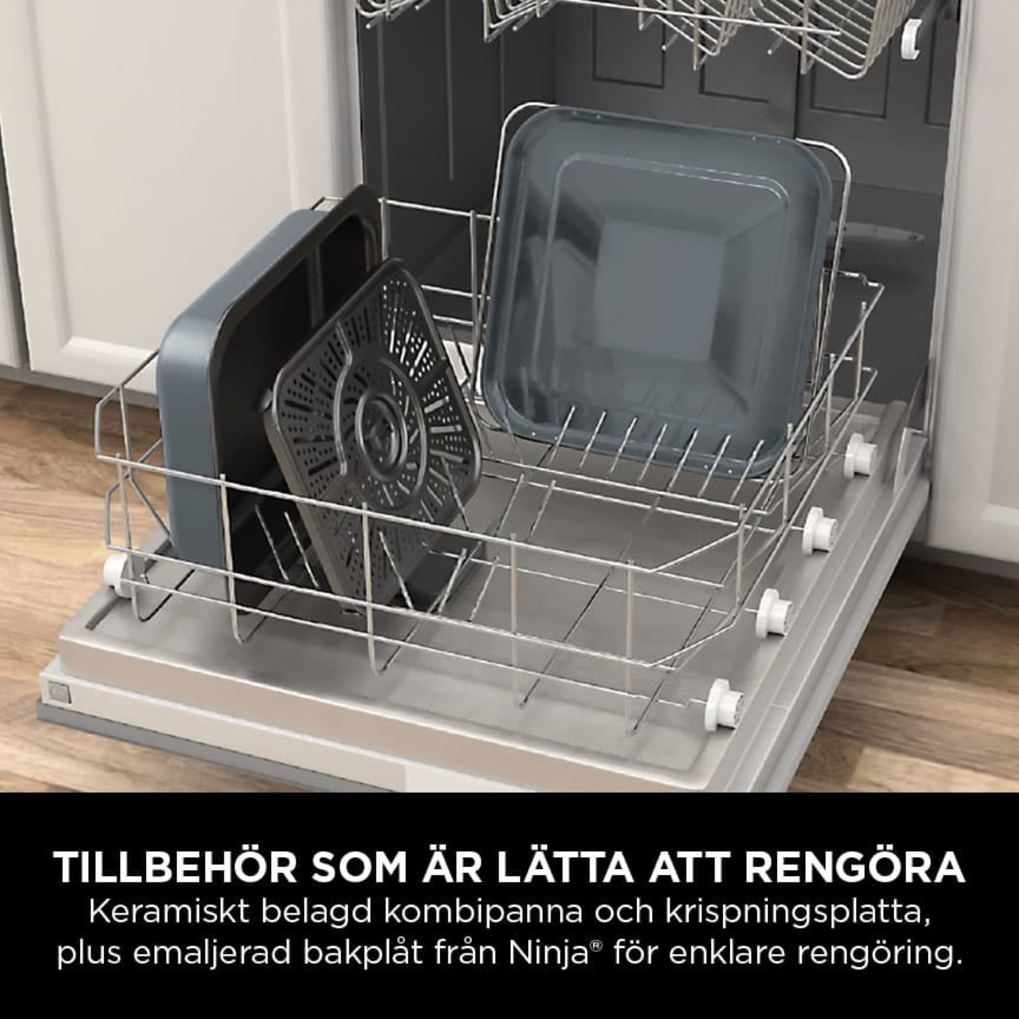 The accessories in the dishwasher
