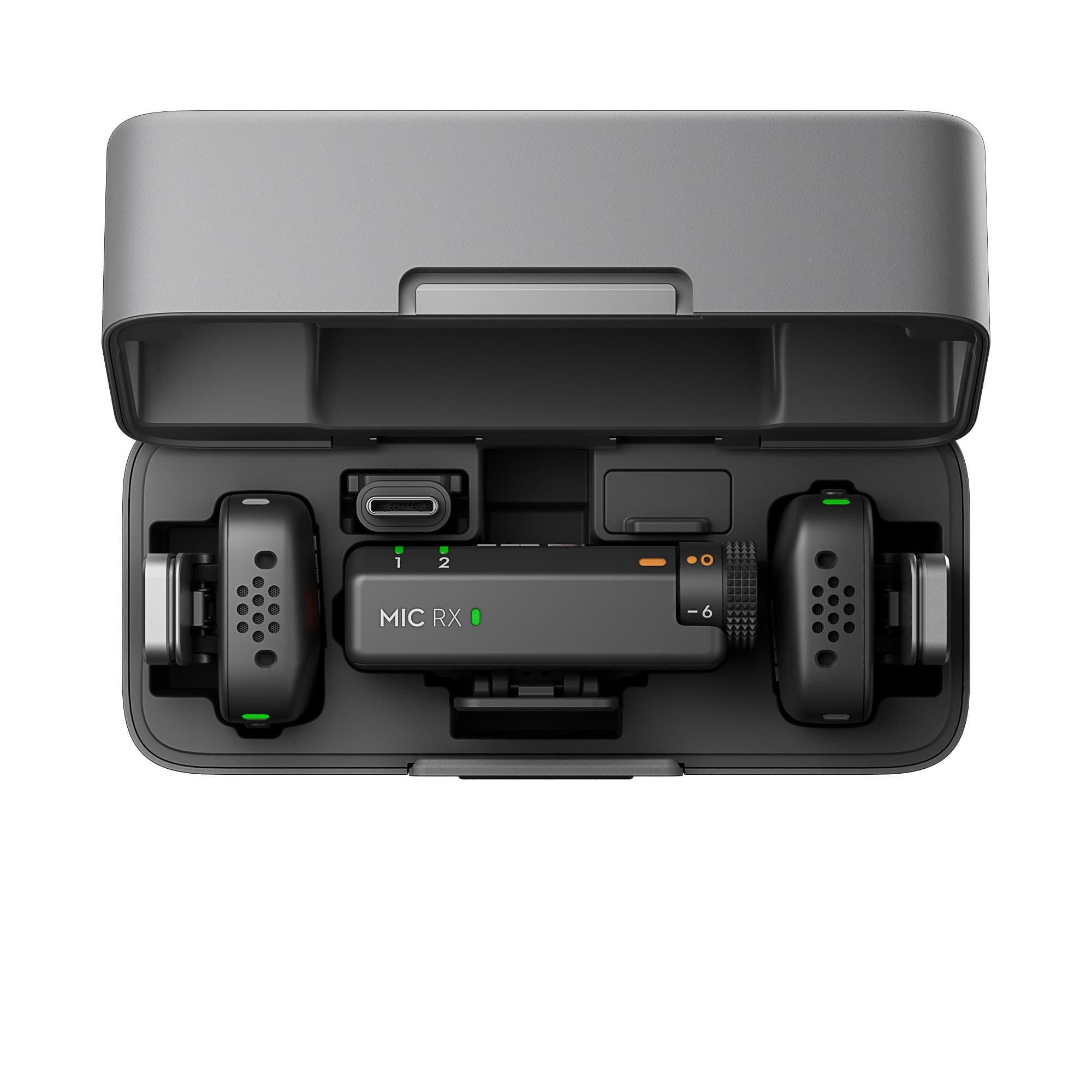 The charging case open