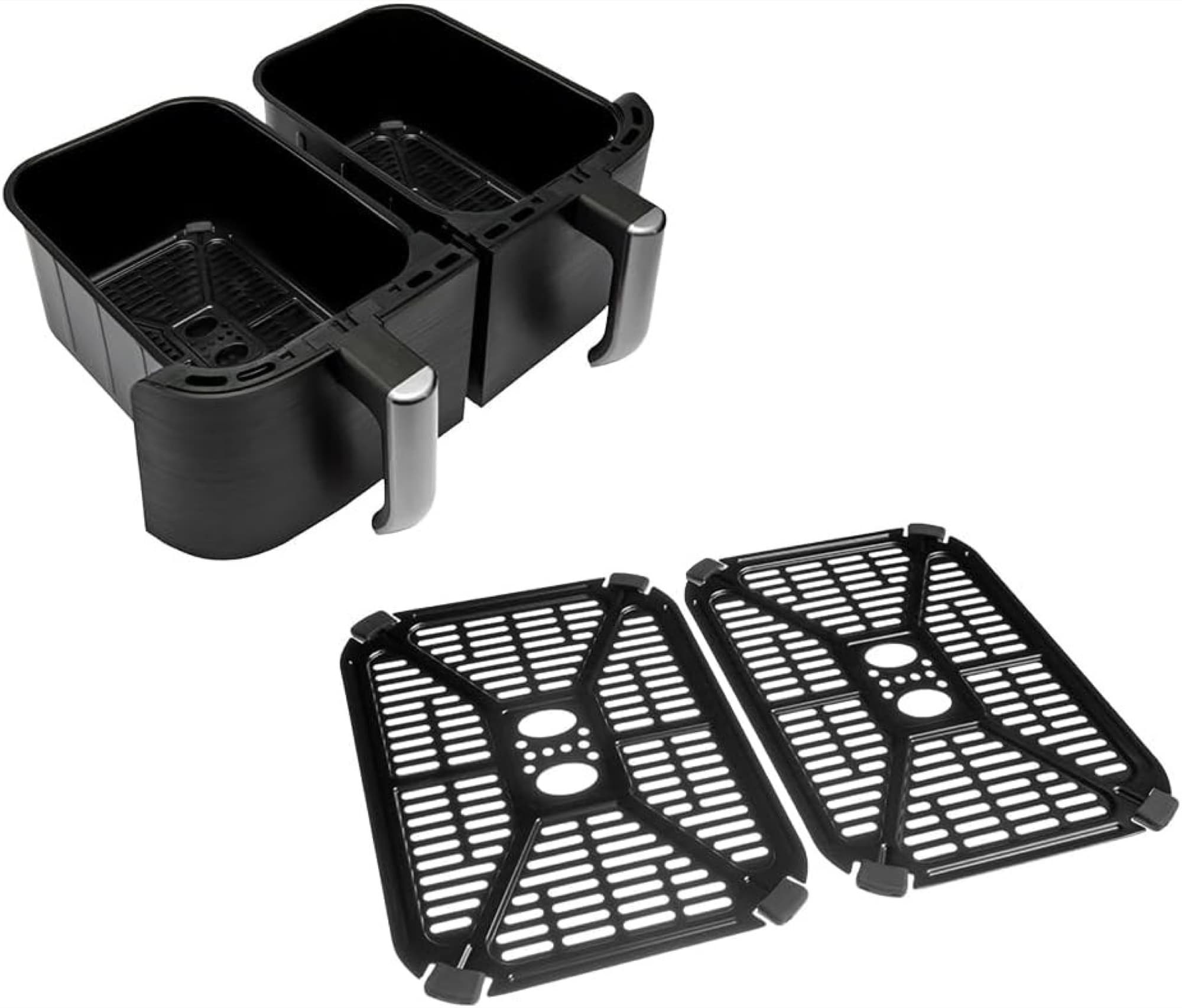Baskets and crisper plates