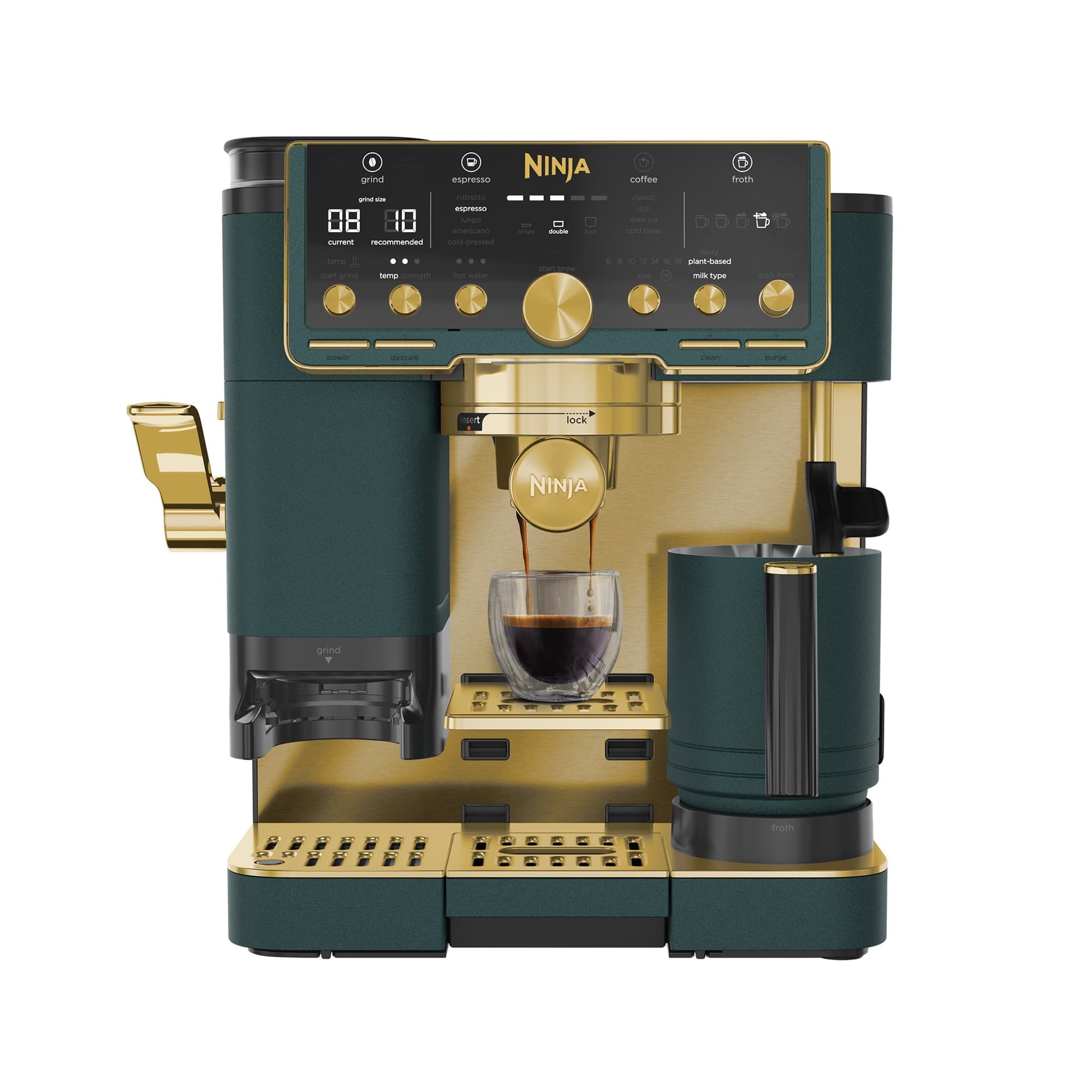 Ninja Luxe Café Pro in green and gold