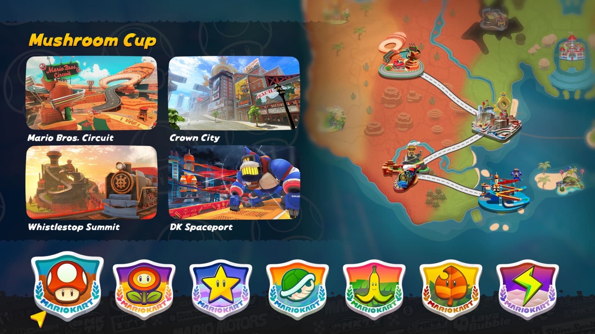 Screenshot from Mario Kart World
