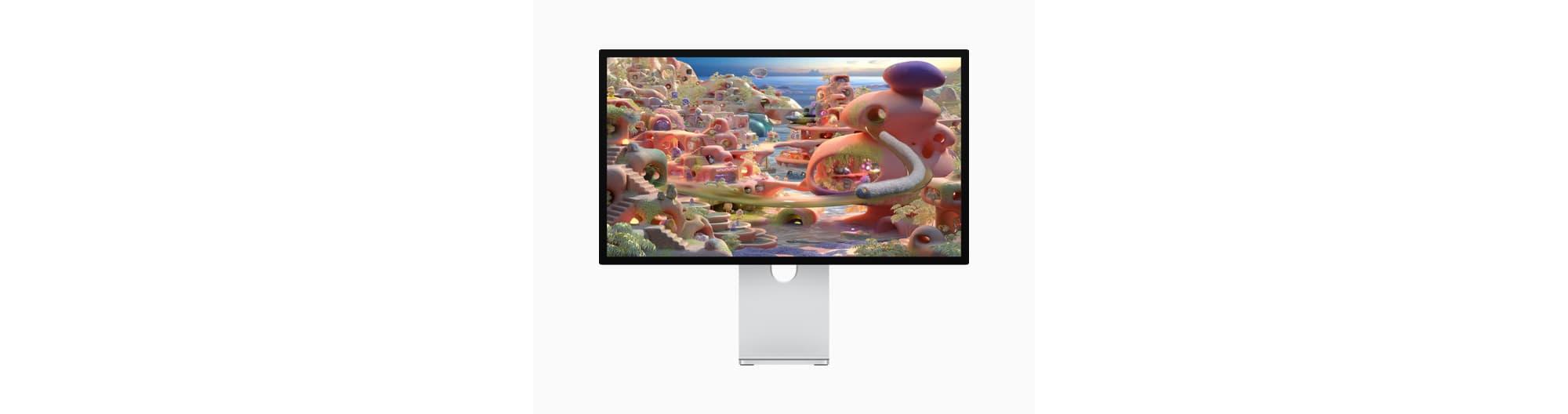 A colourful image on Studio Display XDR