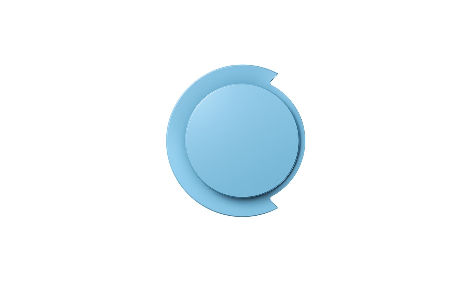 Dyson OnTrac outer caps in Ceramic Blue