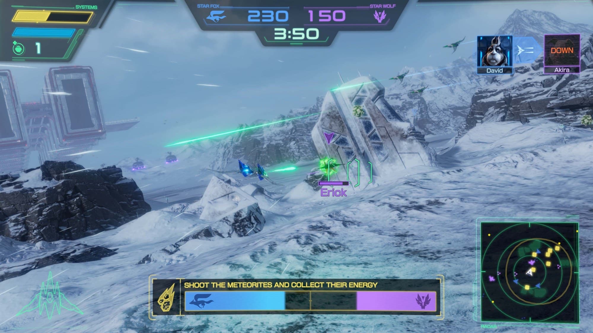 Screenshot from Star Fox
