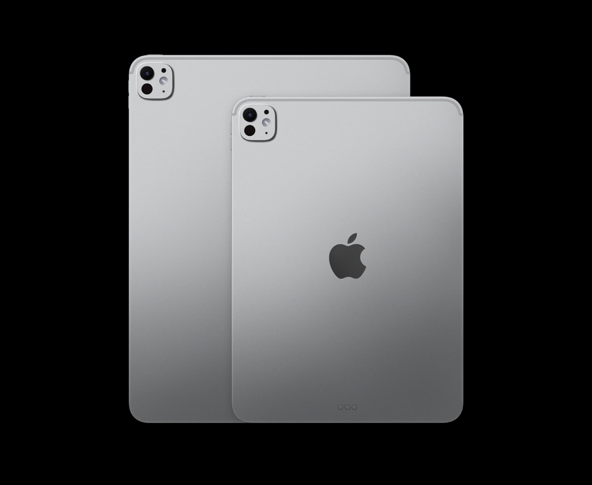iPad Pro in silver seen from the side