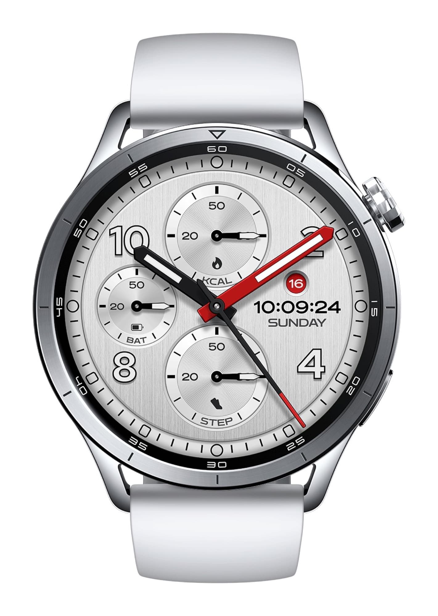 Xiaomi Watch S5 46 mm in Silver, front view