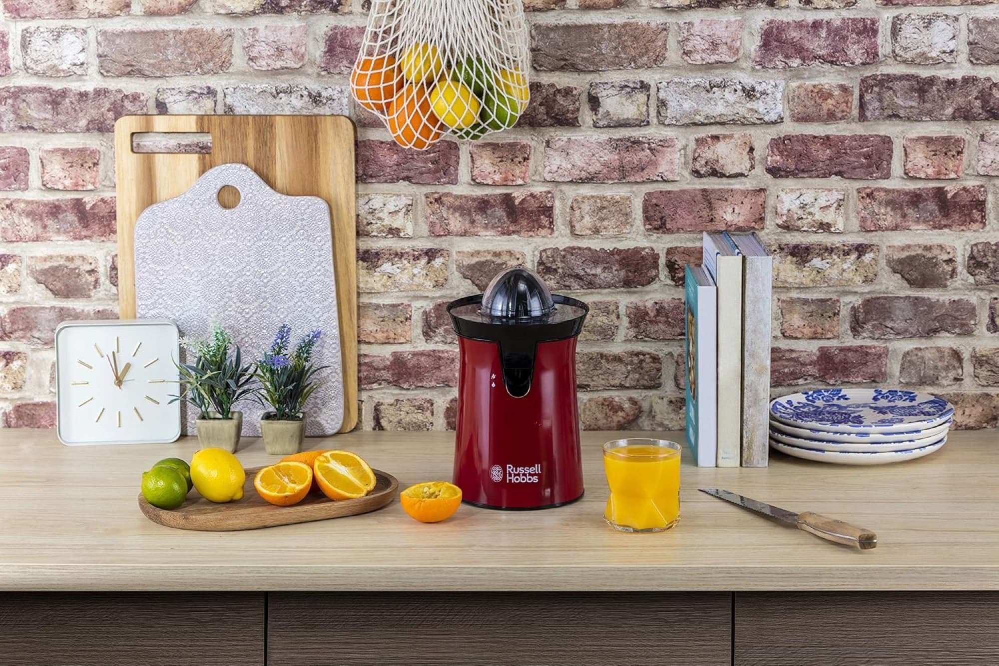 The citrus press in the kitchen