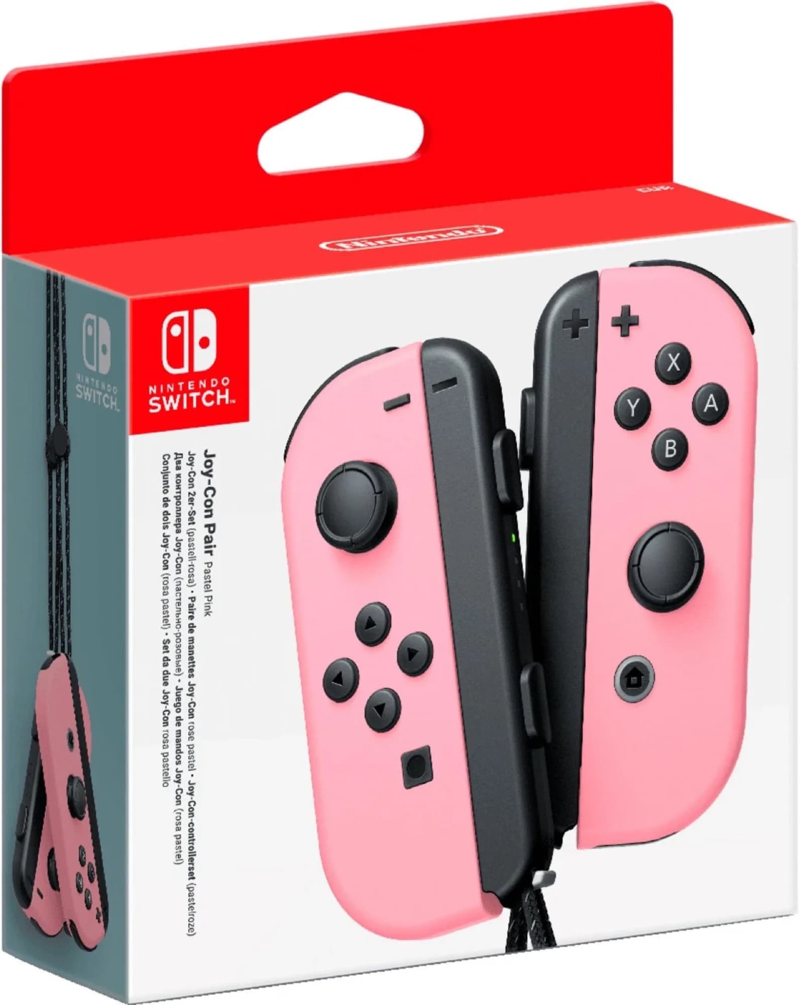Joy-Con pair in pastel pink – box
