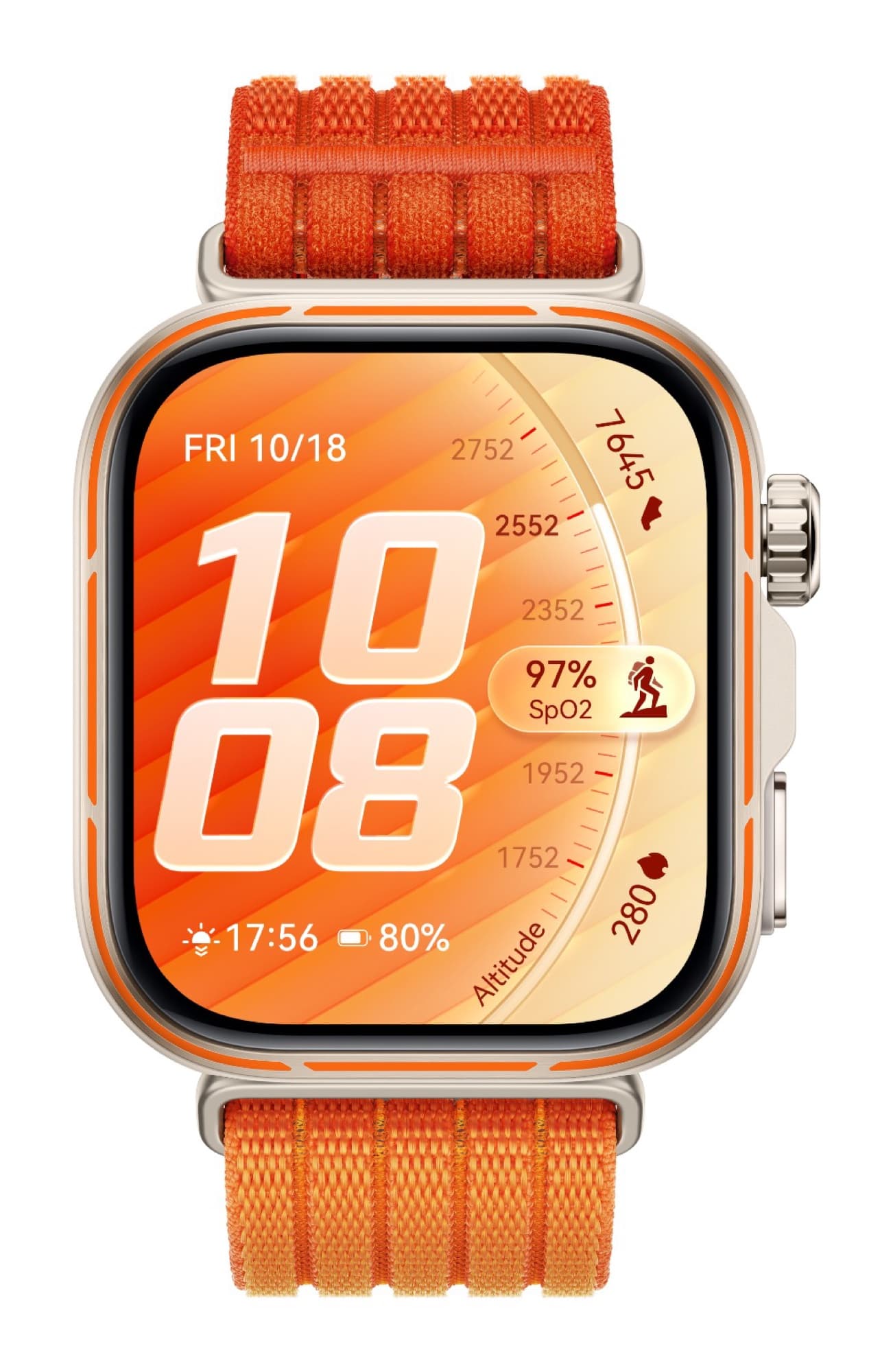 HUAWEI WATCH FIT 5 Pro with orange strap