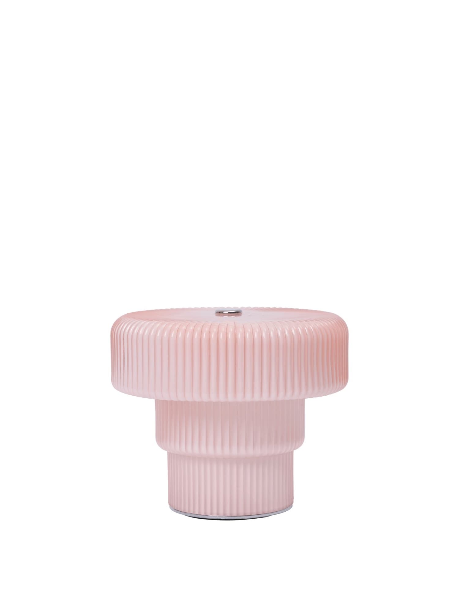 Ferm Living Ripple portabel lampa – H 10,2 cm, Pale Rose