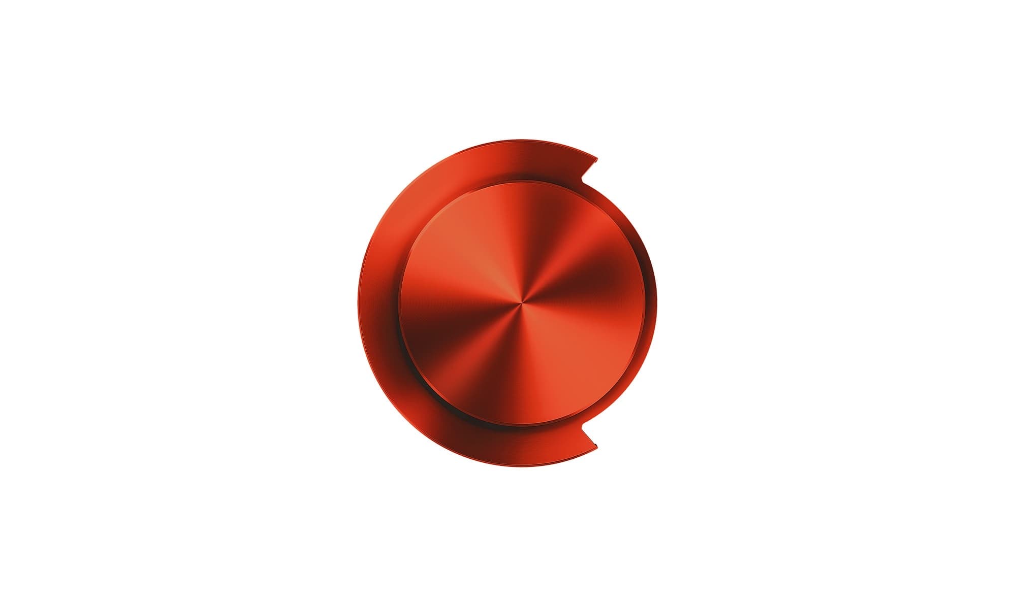 Dyson OnTrac outer caps in CNC Chrome Red