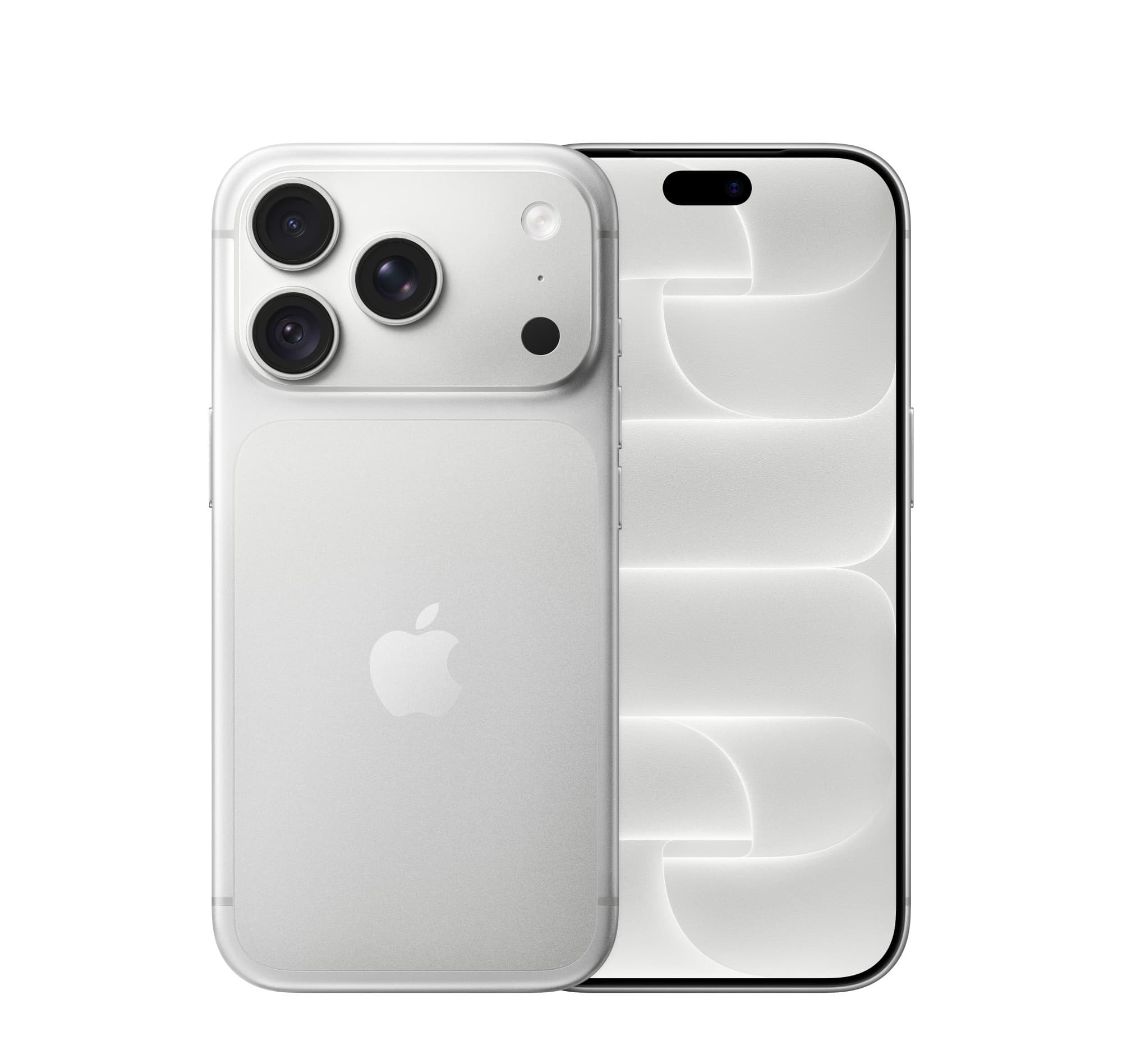 iPhone 18 Pro in silver, front and back